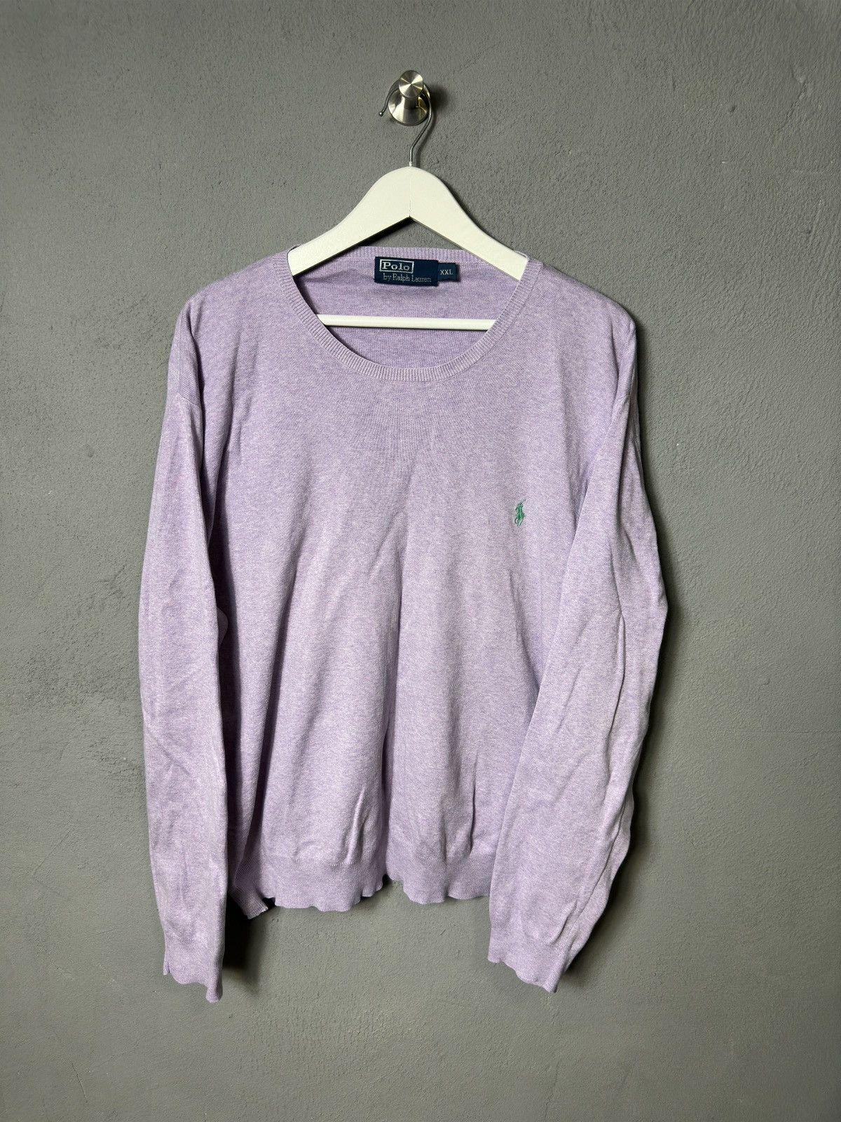 Polo Ralph Lauren × Ralph Lauren × Vintage Vintage Polo Ralph Lauren Purple Sweater Pullover Size US XXL / EU 58 / 5 - 1 Thumbnail