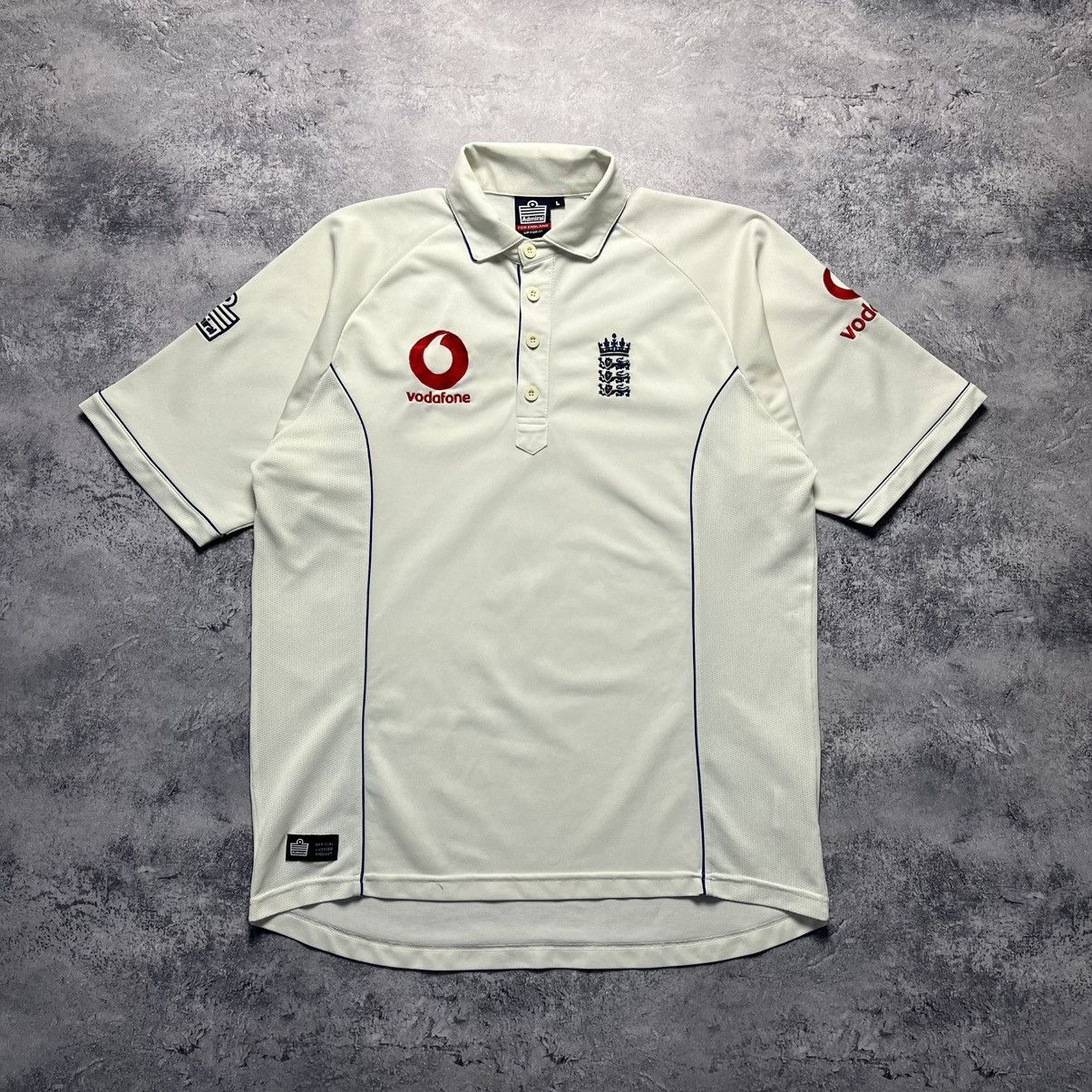 Other Vintage Admiral England Cricket Polo Jersey Vodafone Y2K Size US L / EU 52-54 / 3 - 1 Thumbnail