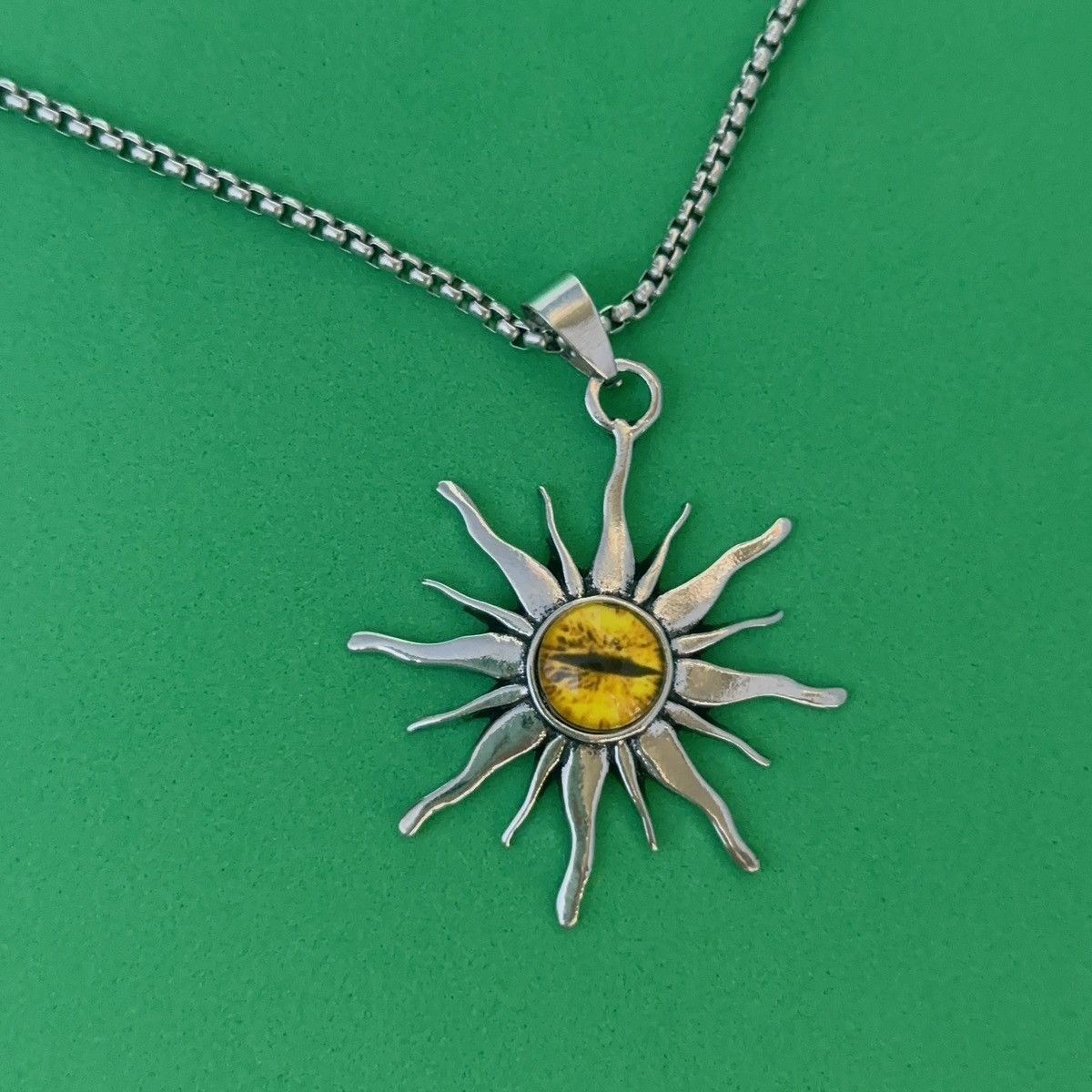 Other Sun Pendant Necklace for Men Women Hip Hop Unisex Necklace Size ONE SIZE - 3 Thumbnail