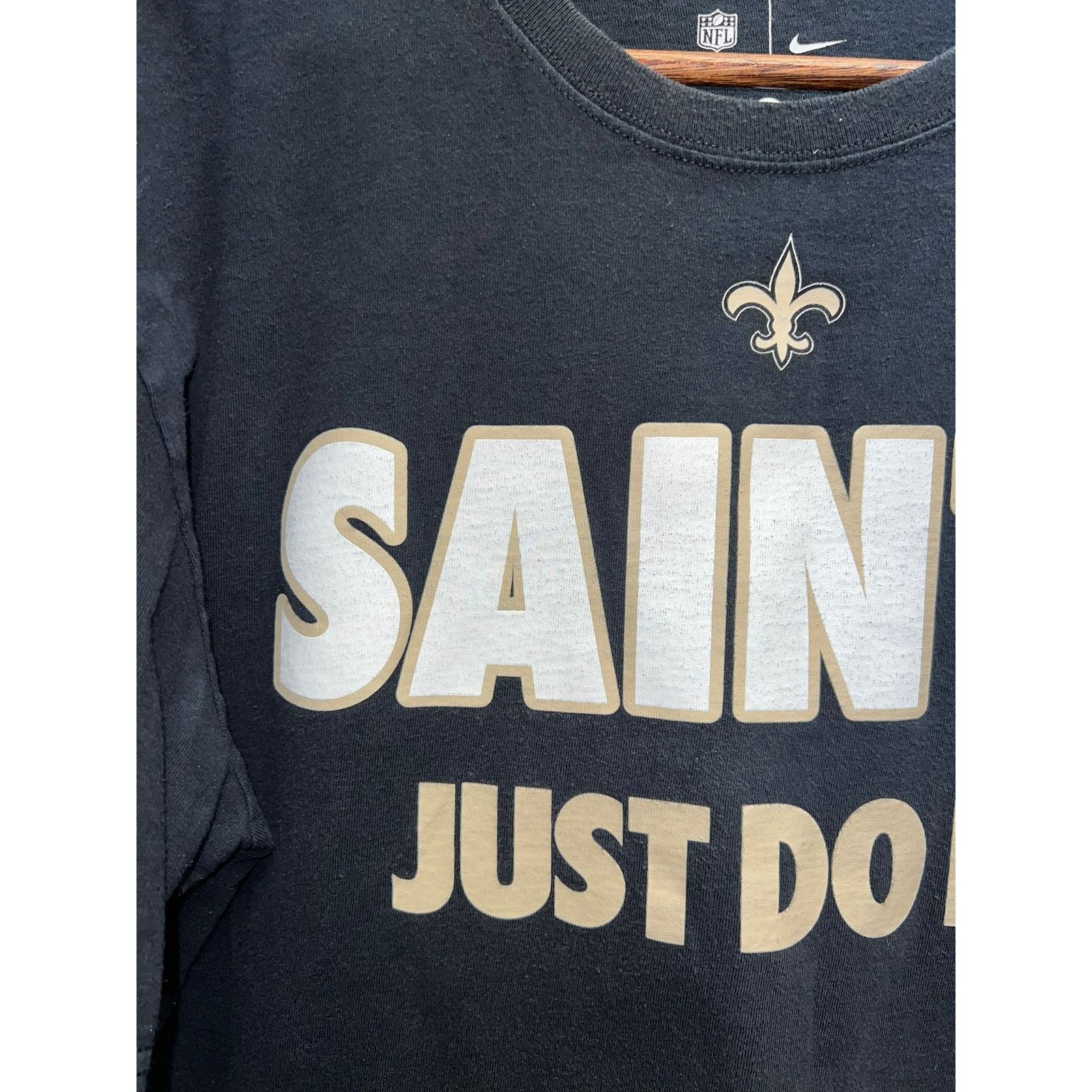 Nike New Orleans Saints Shirt Nike Just Do it Black Sports Tee XL Size US XL / EU 56 / 4 - 3 Thumbnail