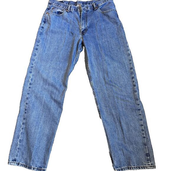 Levi's Levis Jeans 505 Regular Fit Men Blue Medium Wash size 36*32 Size US 36 / EU 52 - 2 Thumbnail