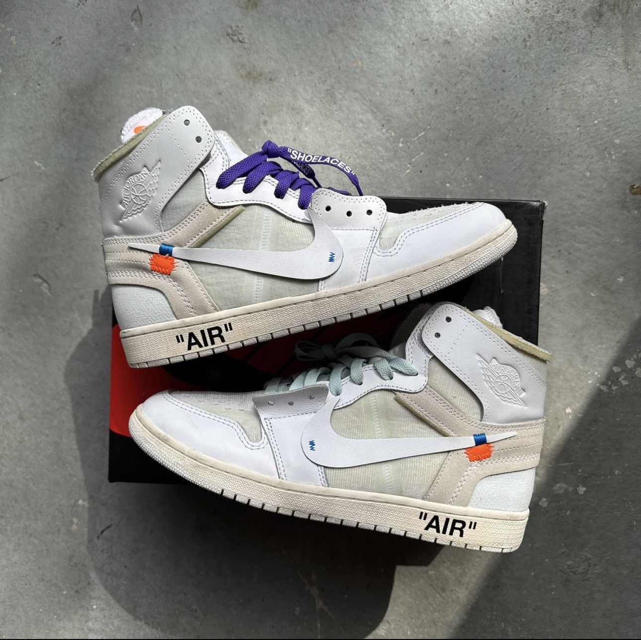Nike × Off-White Nike x Off White Jordan 1 High ‘OG White’ 2018 Size US 11 / EU 44 - 1 Thumbnail