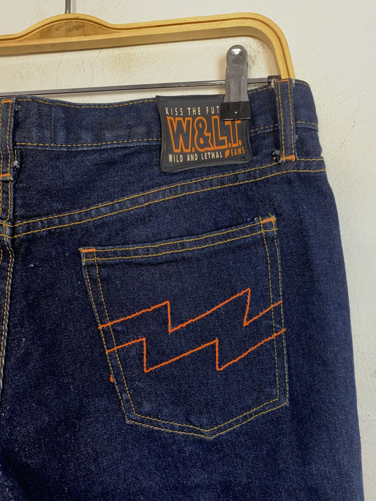 W&LT Hype W.&L.T Wildahd Lethal Trash Kiss The Future Denim Size US 33 - 6 Thumbnail