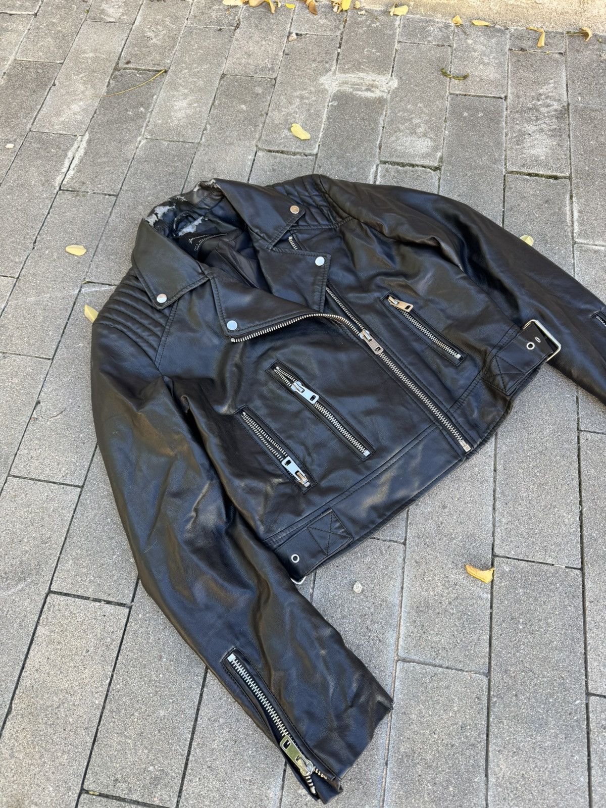 Japanese Brand 00s Japanese Y2k Biker Distressed Jacket If9was6 LGB Style Size L / US 10 / IT 46 - 3 Thumbnail