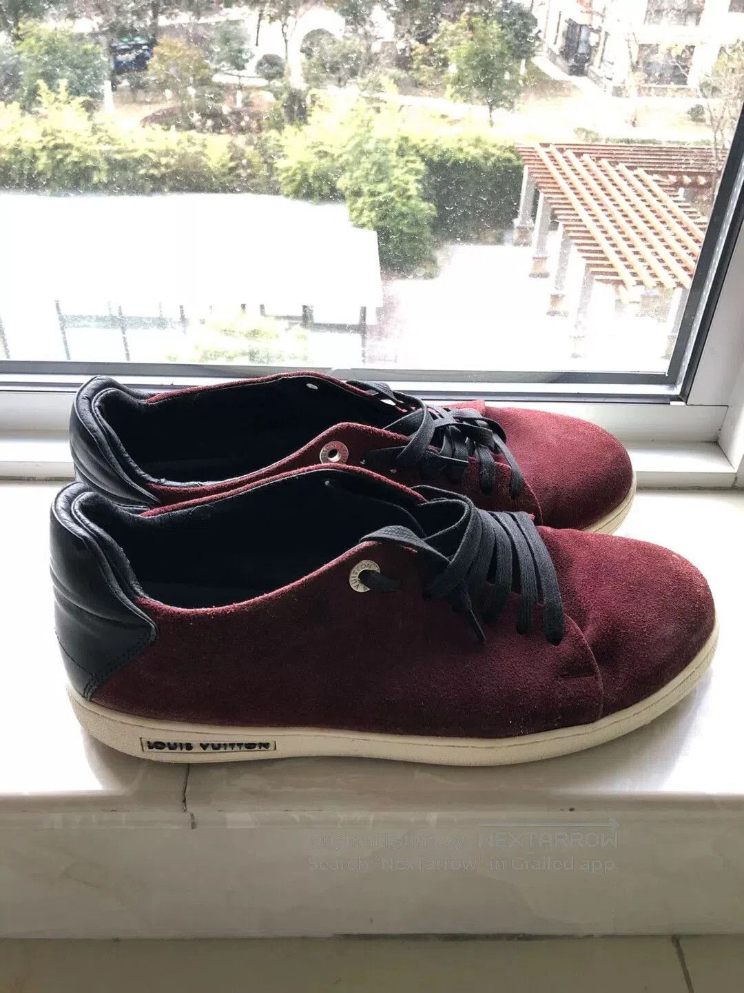 Louis Vuitton Louis Vuitton Men's Burgundy Sneakers. Size US 8 / EU 41 - 3 Thumbnail