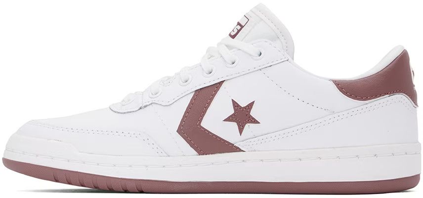 Converse Converse White & Brown Fastbreak Pro Sport Low Top Sneakers Size US 8.5 / EU 41-42 - 4 Thumbnail