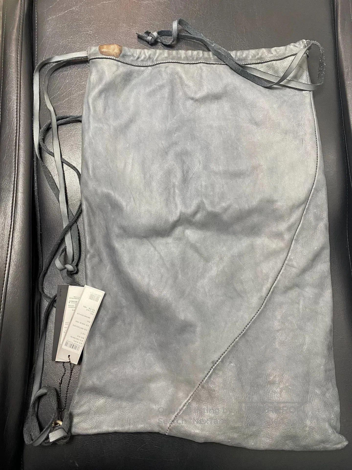 Leon Emanuel Blanck Emanuel Blanck Washed Gray Oversized Pocket Bag. Size ONE SIZE - 3 Thumbnail