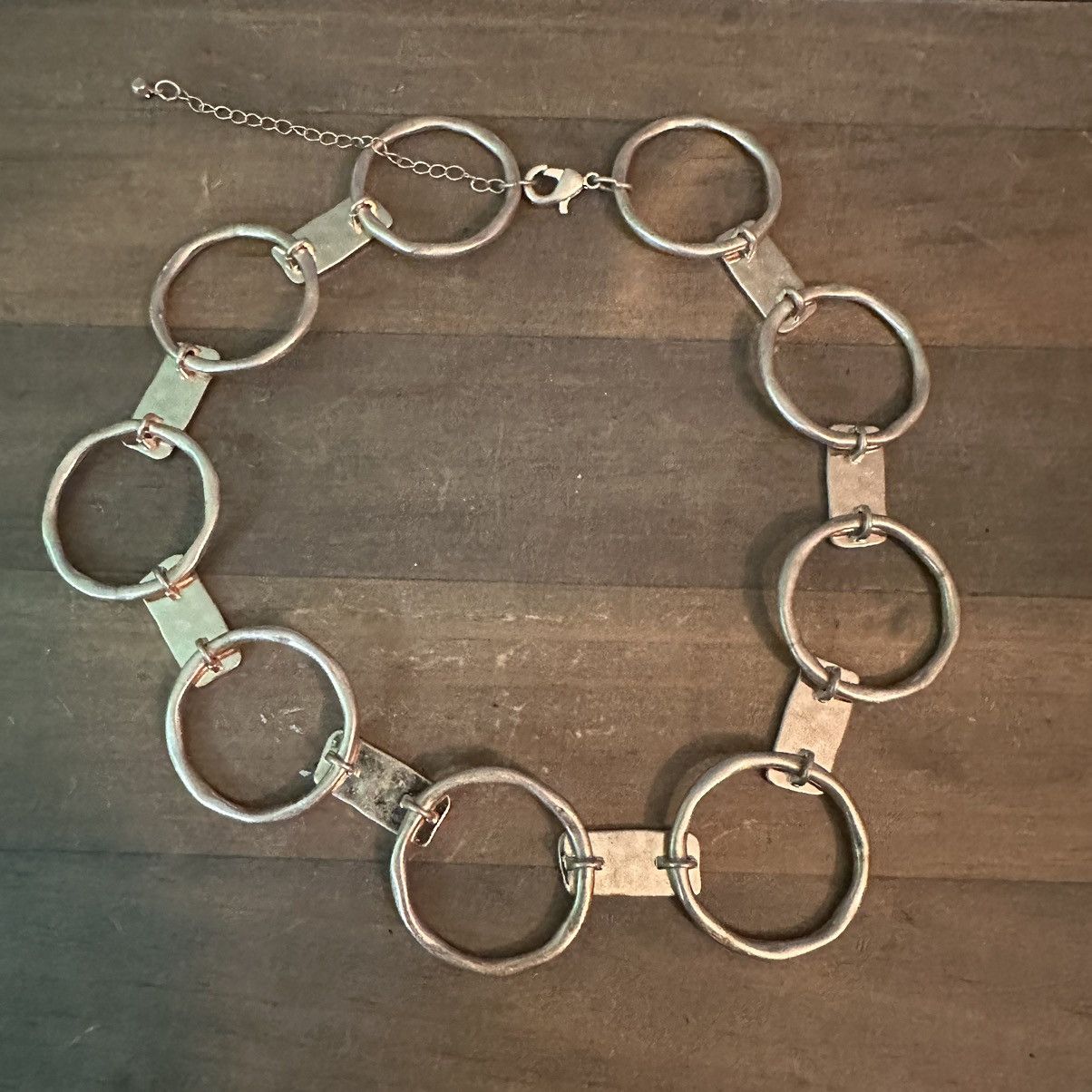 Other A new day hammered circle link statement necklace Size ONE SIZE - 2 Thumbnail