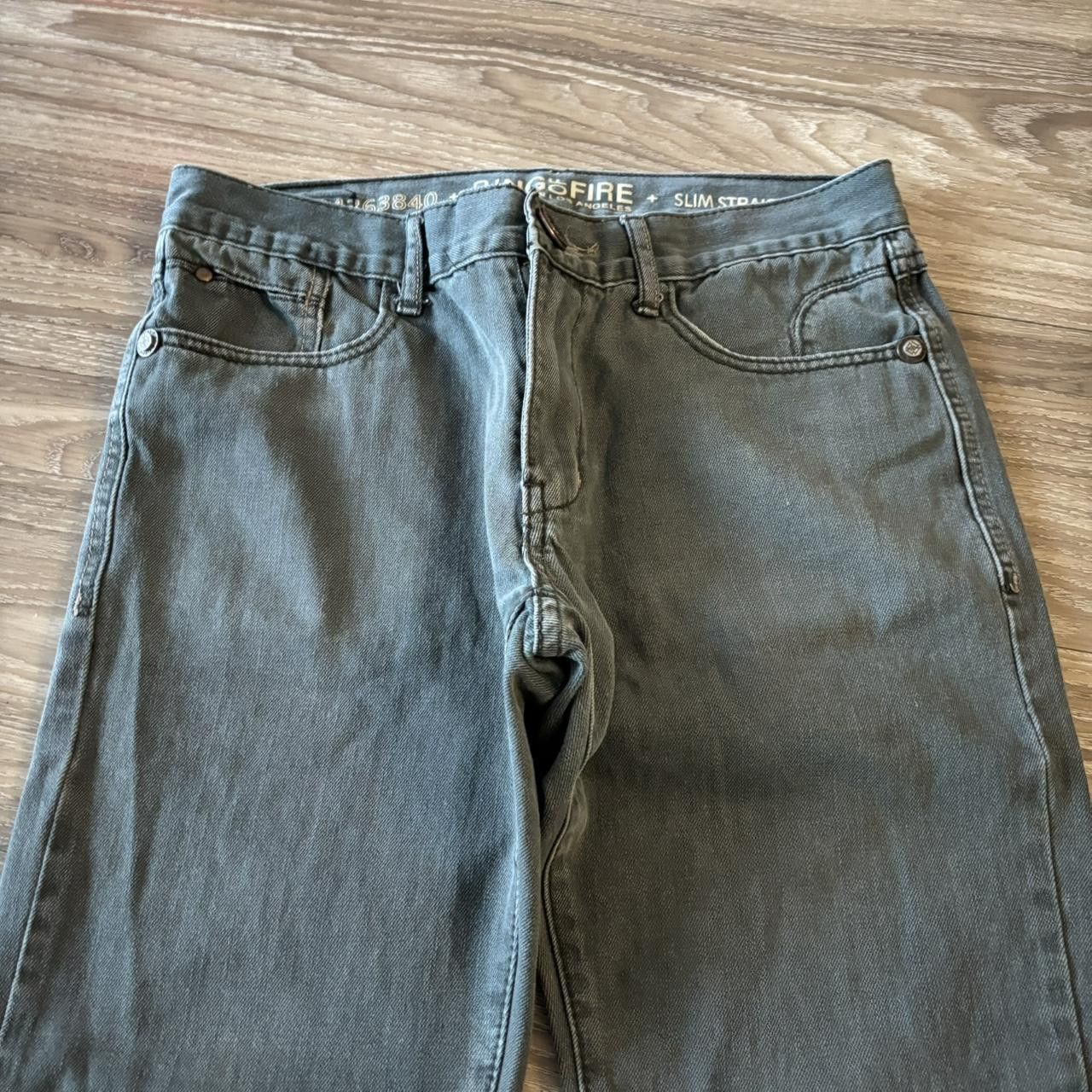 Vintage Crazy Vintage Y2K/2000s Grunge Dark Grey Slim Denim Jeans! 30x29 Size US 30 / EU 46 - 5 Thumbnail
