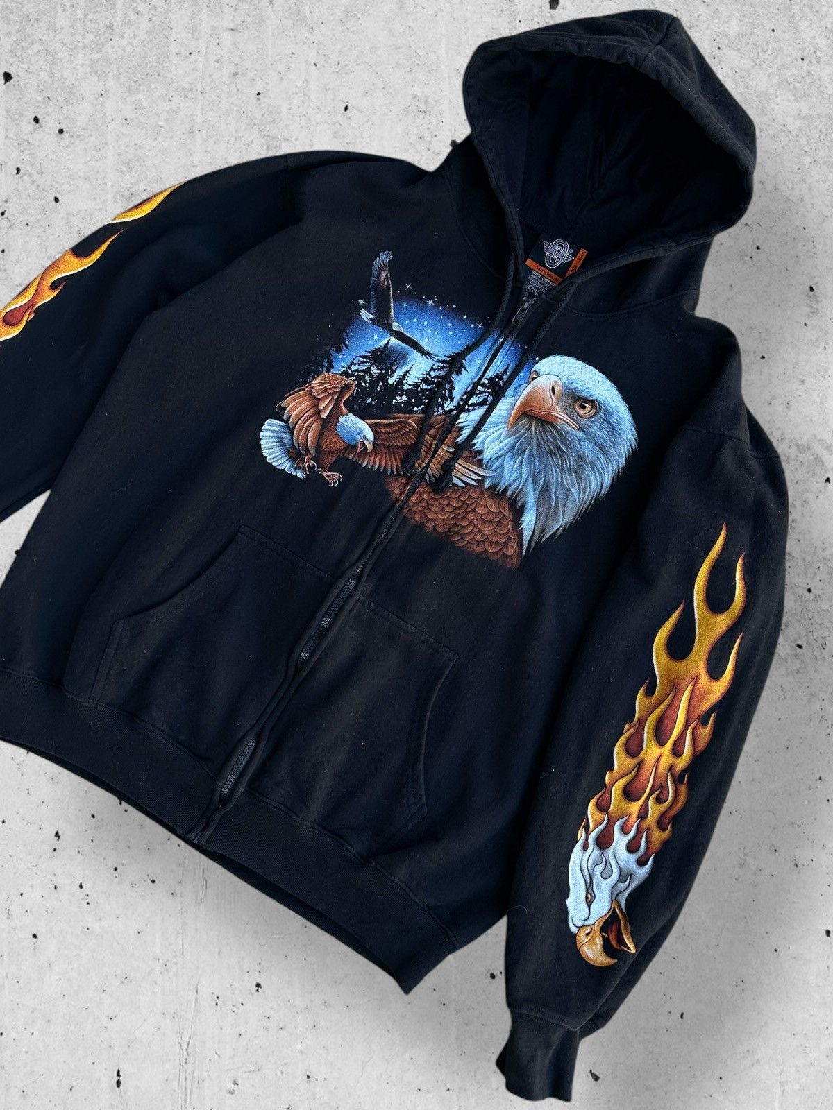 American Eagle Outfitters × Vintage Rock Eagle vintage zip hoodie, sze XL Size US XL / EU 56 / 4 - 3 Thumbnail