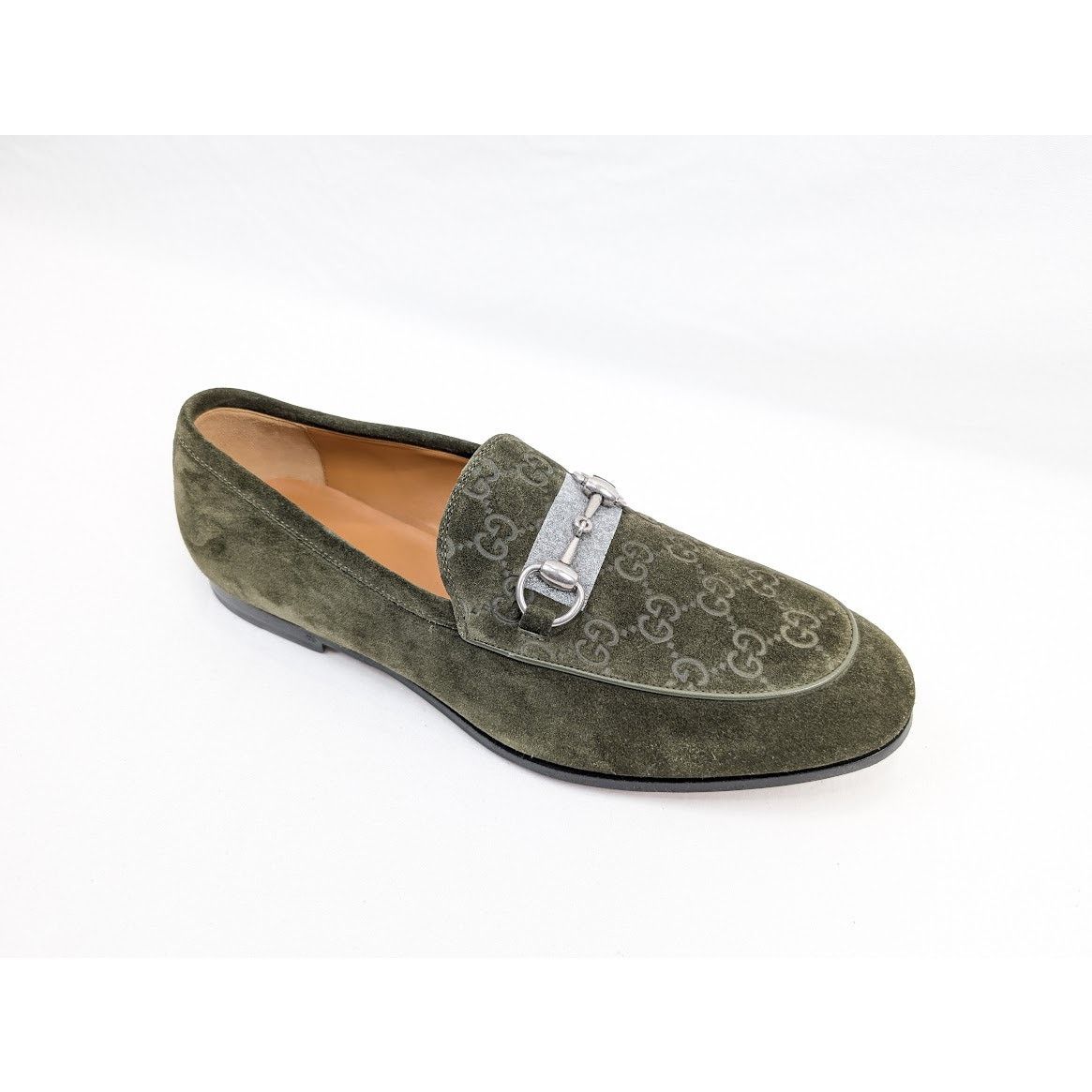 Gucci o1rshd1 Luxury Suede Loafers in Violet Green Size US 9 / EU 42 - 11 Thumbnail