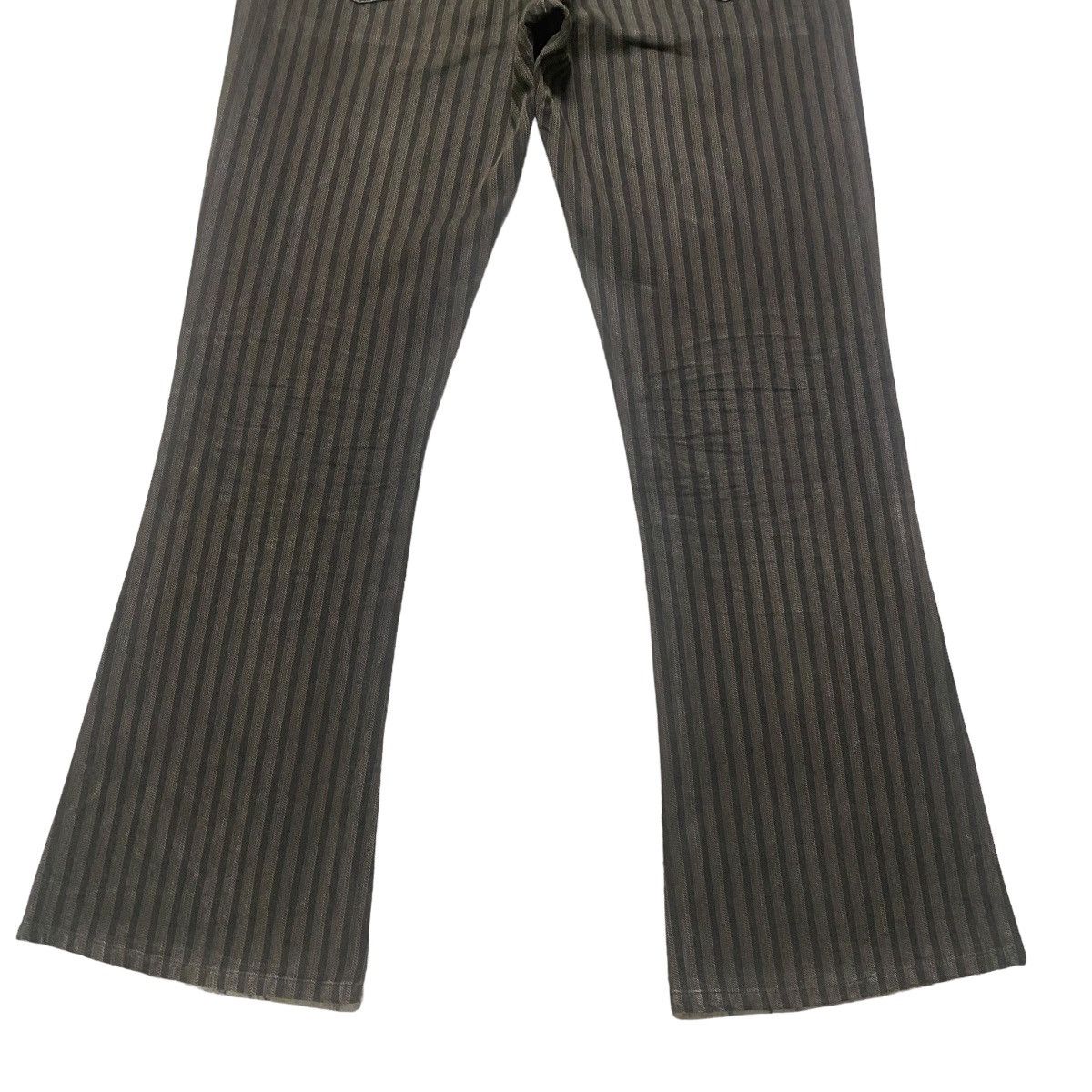Japanese Brand RUPERT EDGE Striped Brown Flare Jeans Size US 32 / EU 48 - 12 Thumbnail