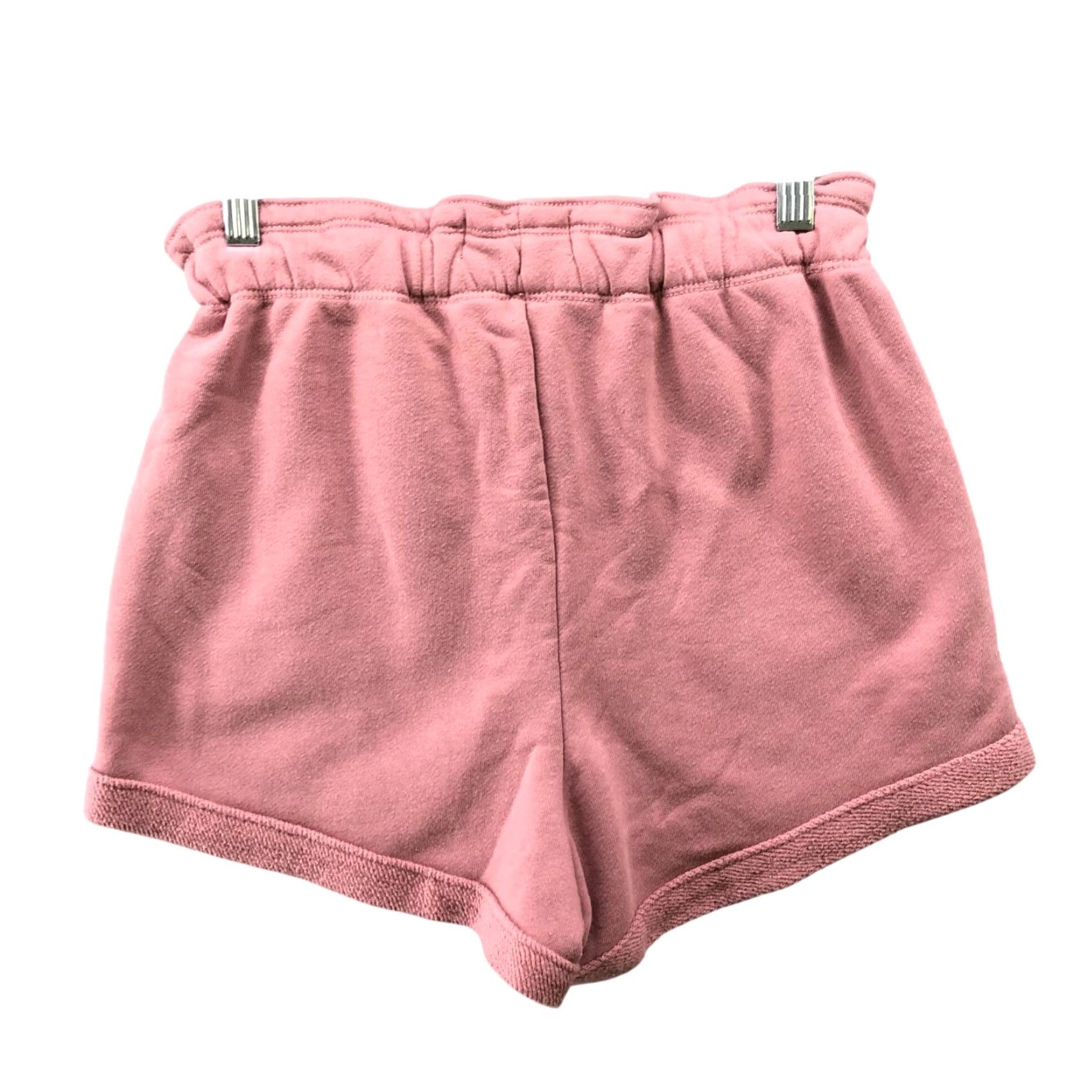 Abercrombie & Fitch Abercrombie & Fitch Pink Sweat Shorts Womens S High Rise Drawstring Casual Summer Fleece Size 28" / US 6 / IT 42 - 2 Thumbnail