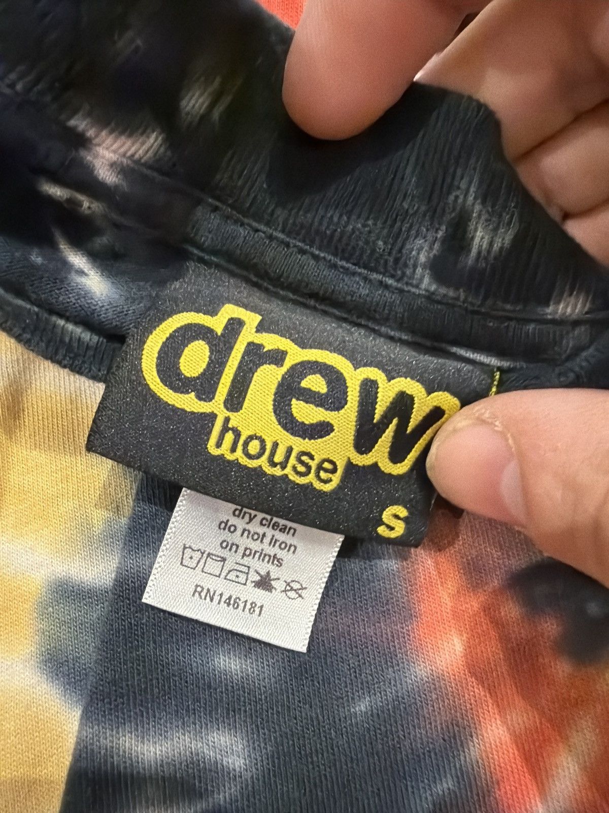 Drew House Drew house tie dye t shirt long sleeve Size US S / EU 44-46 / 1 - 4 Thumbnail
