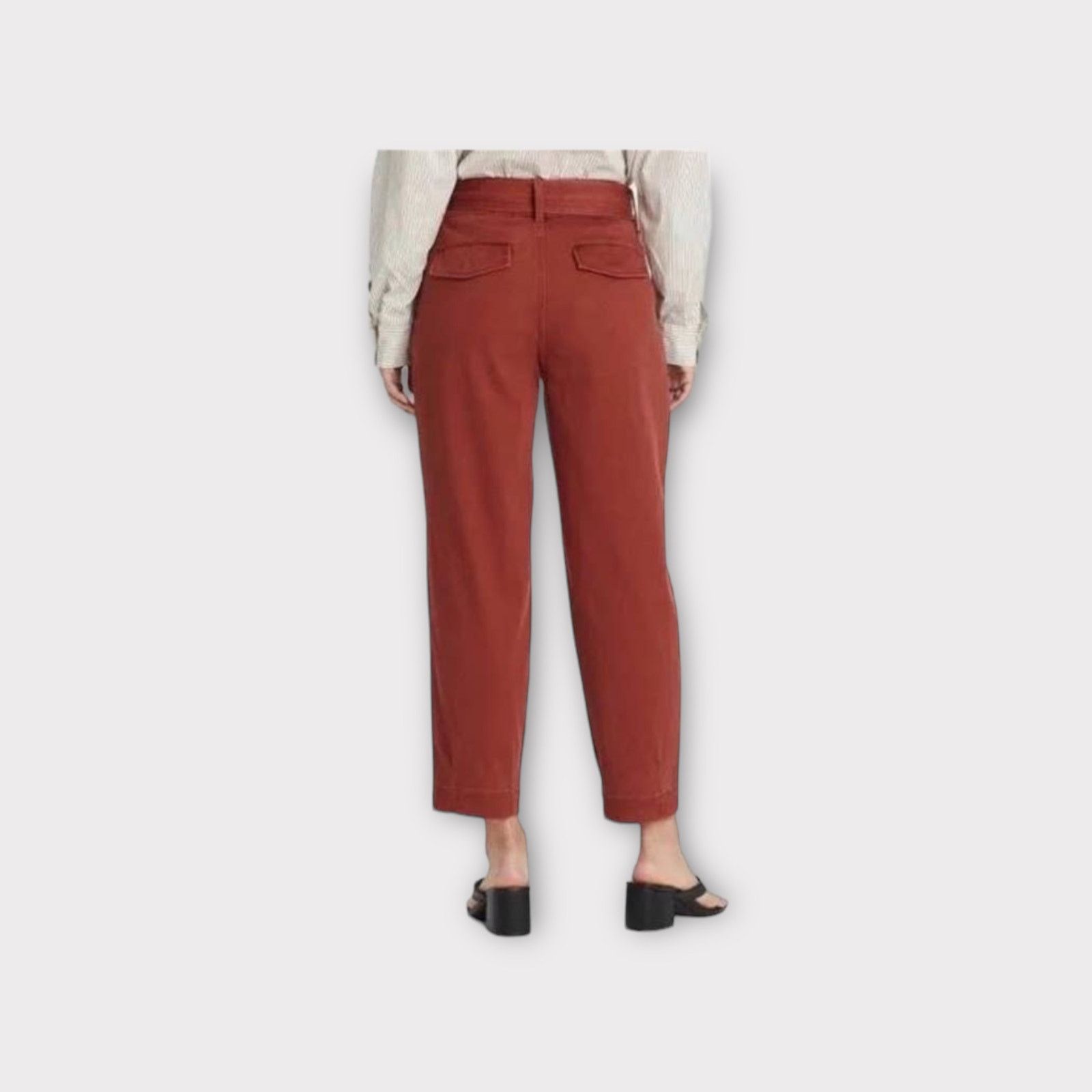 Target Basics A new day | High-Rise Tapered D-Ring Belted Ankle Pants | 6 Size 28" / US 6 / IT 42 - 6 Thumbnail