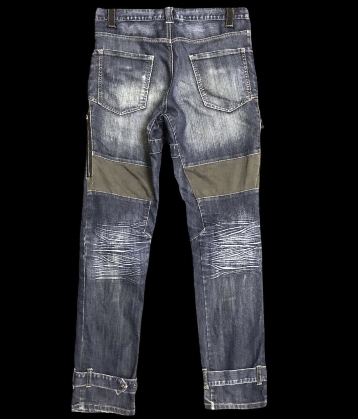 Japanese Brand Archival Design PPFM Bush Biker Jeans Size US 32 / EU 48 - 2 Thumbnail