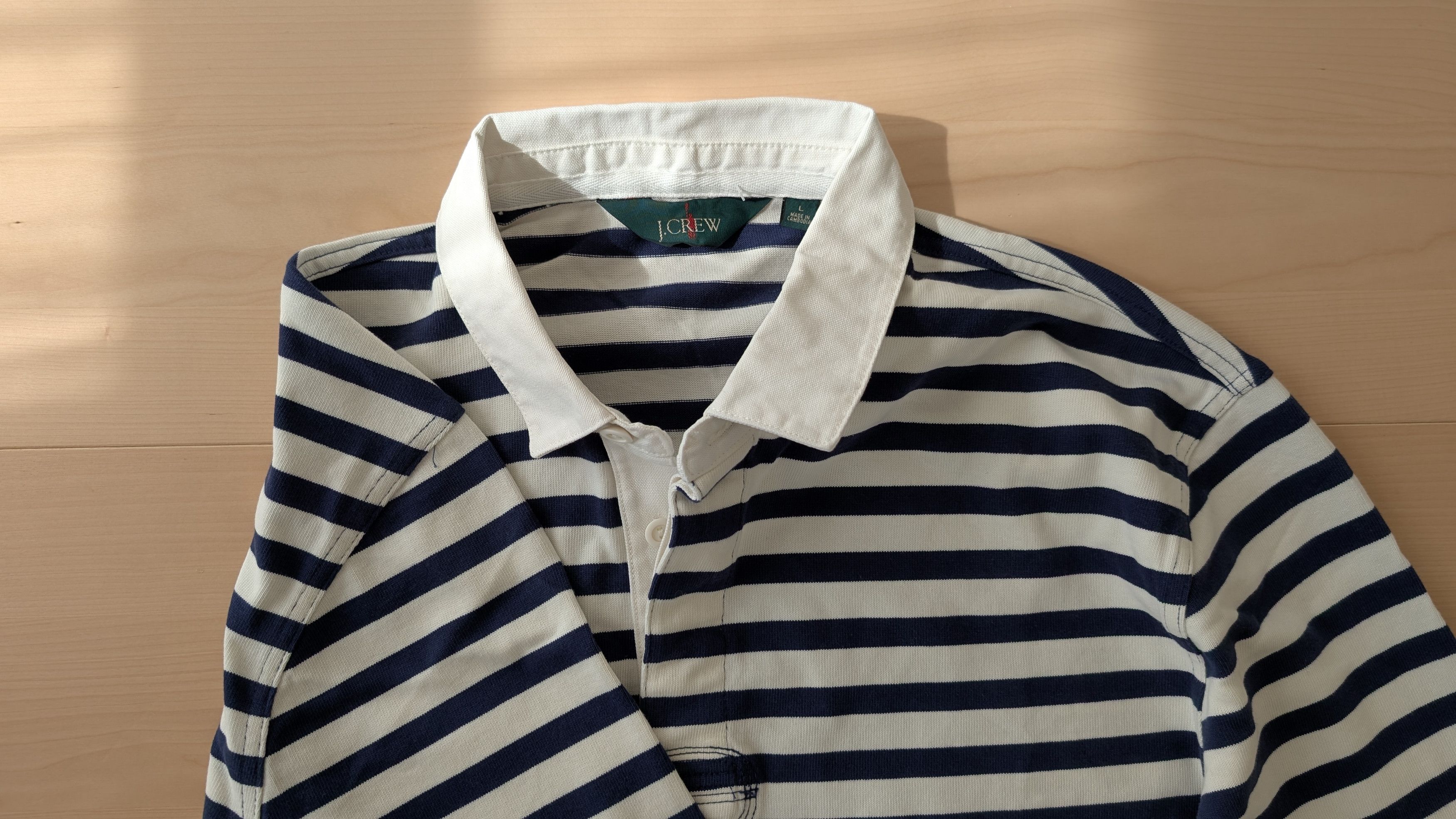 J.Crew J.Crew Rugby Shirt in Stripe Size US L / EU 52-54 / 3 - 4 Thumbnail