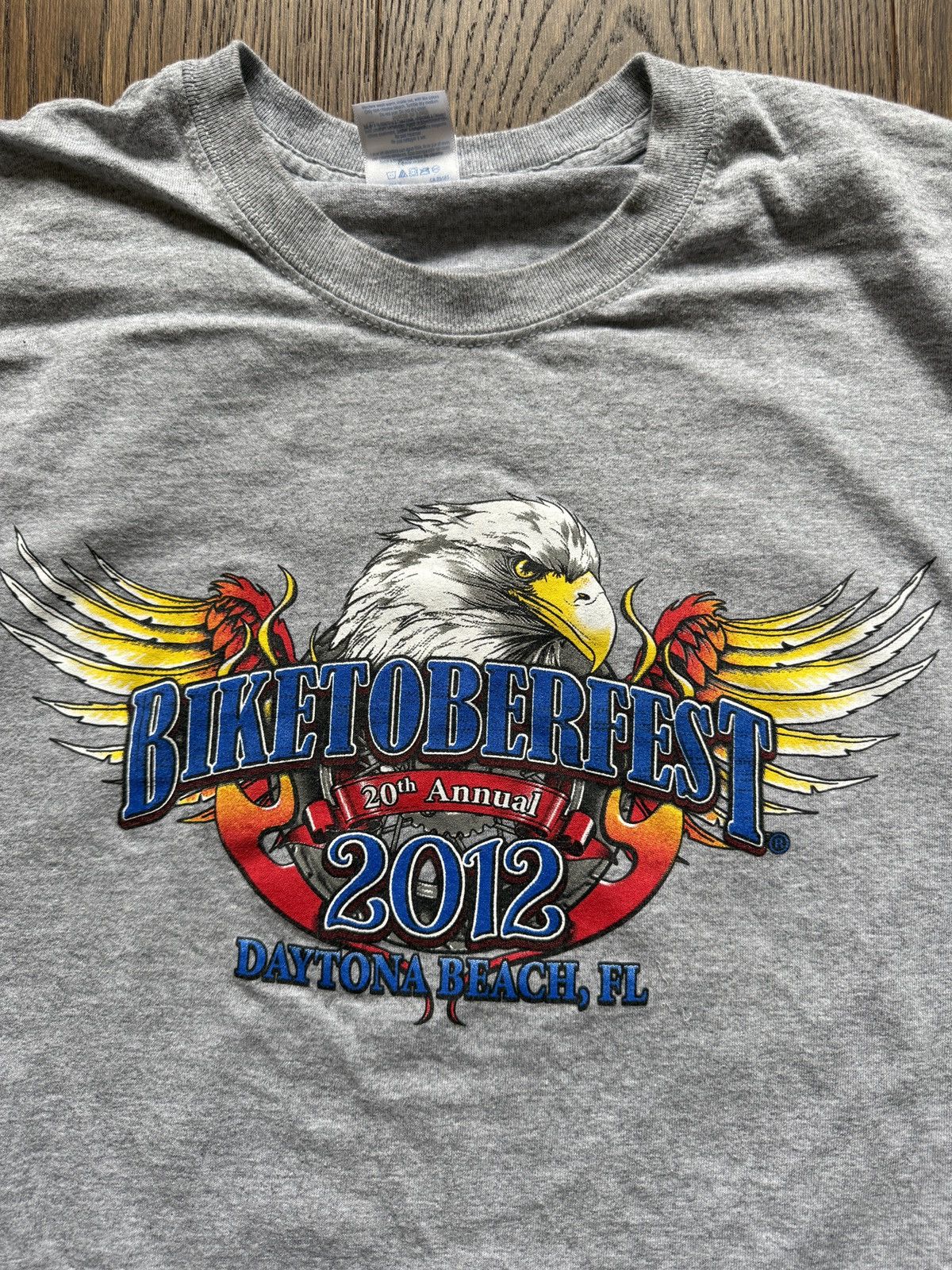 Vintage Vintage Y2K Biketoberfest Motorcycle Eagle Graphic Tee Size US XL / EU 56 / 4 - 6 Thumbnail