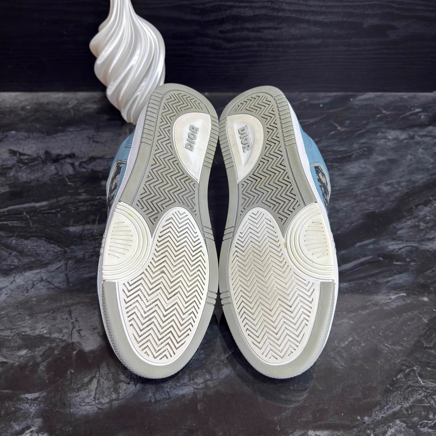 Dior Dior B27 All Over Print White/Blue 41.5 95 New Size US 8.5 / EU 41-42 - 5 Thumbnail