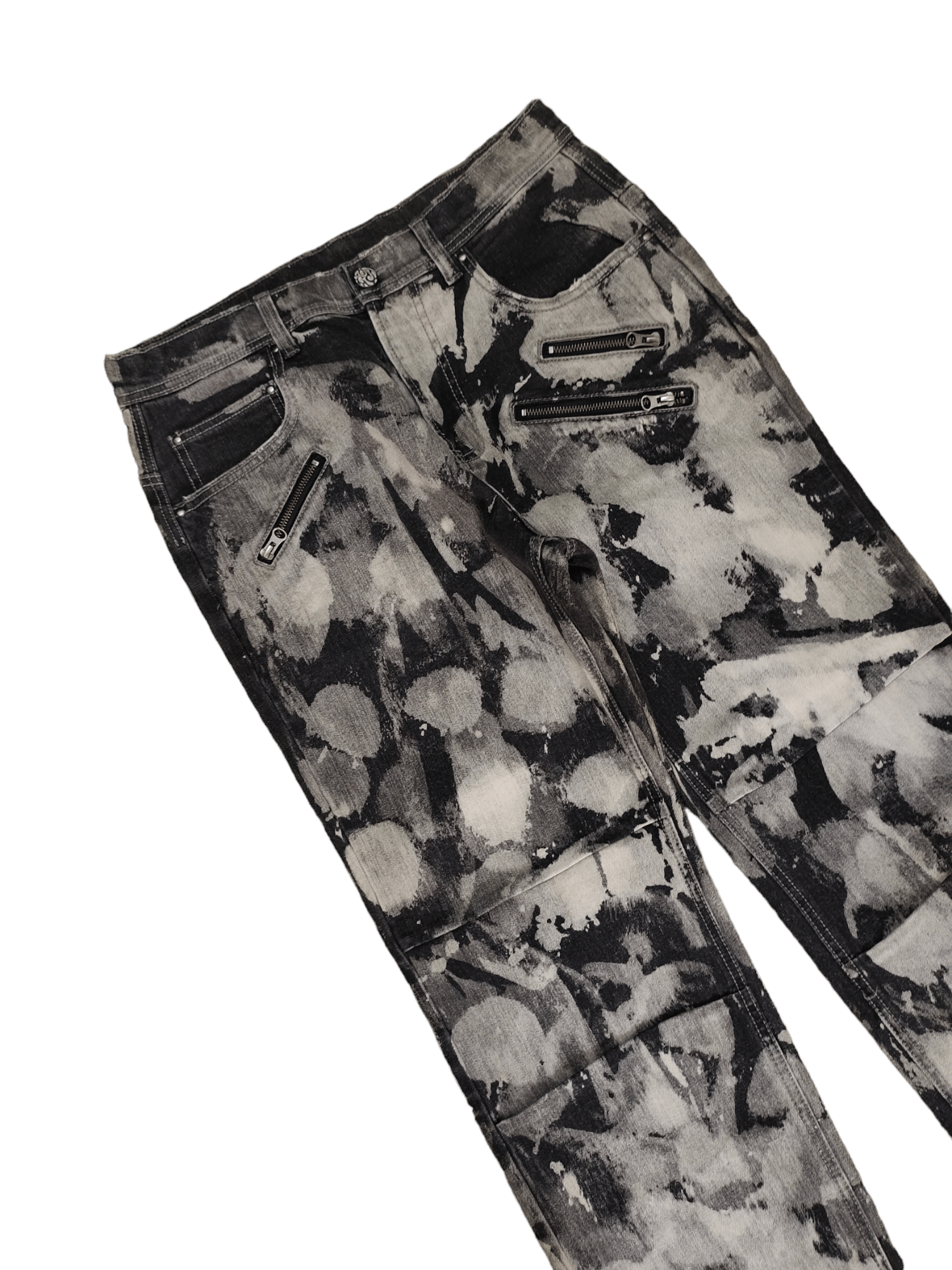 Hysteric Glamour × Undercover Vintage Y2k Allix Design Acid Wash Baggy Jeans Jnco Style Size US 32 / EU 48 - 6 Thumbnail