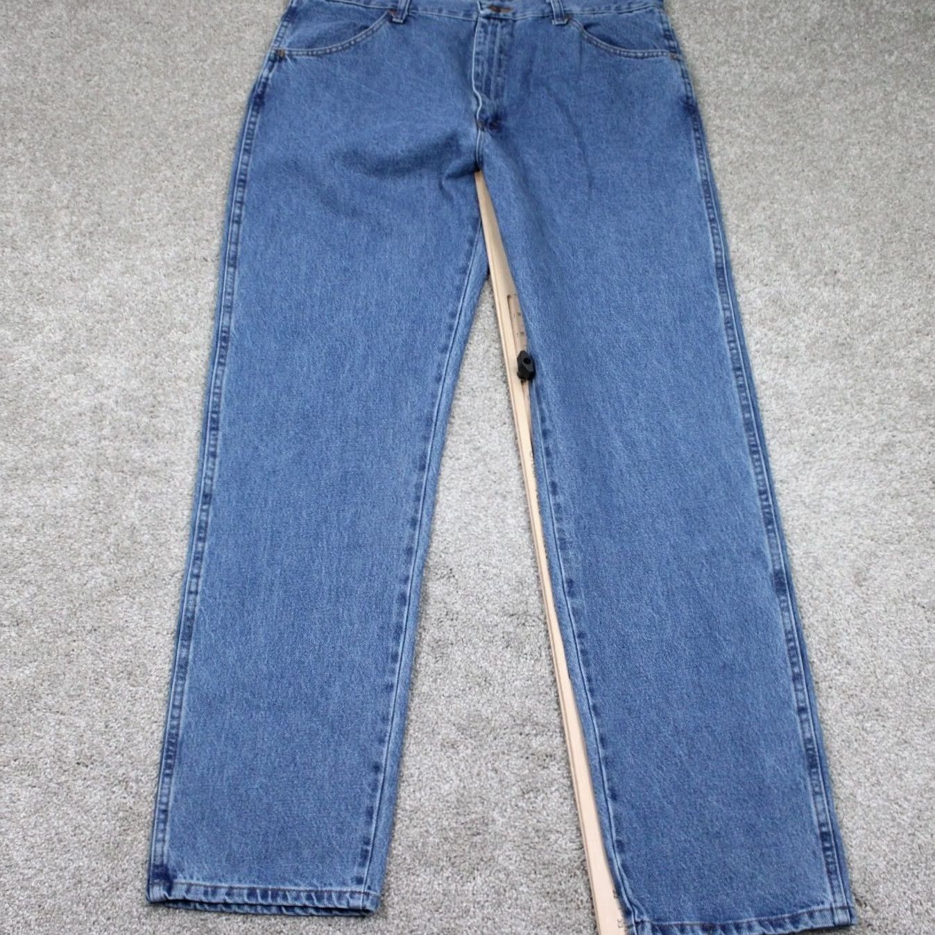 Wrangler Wrangler Rustler Jeans NWT Men 38x34 Blue Regular Fit Heavyweight Denim Straight Size US 38 / EU 54 - 3 Thumbnail