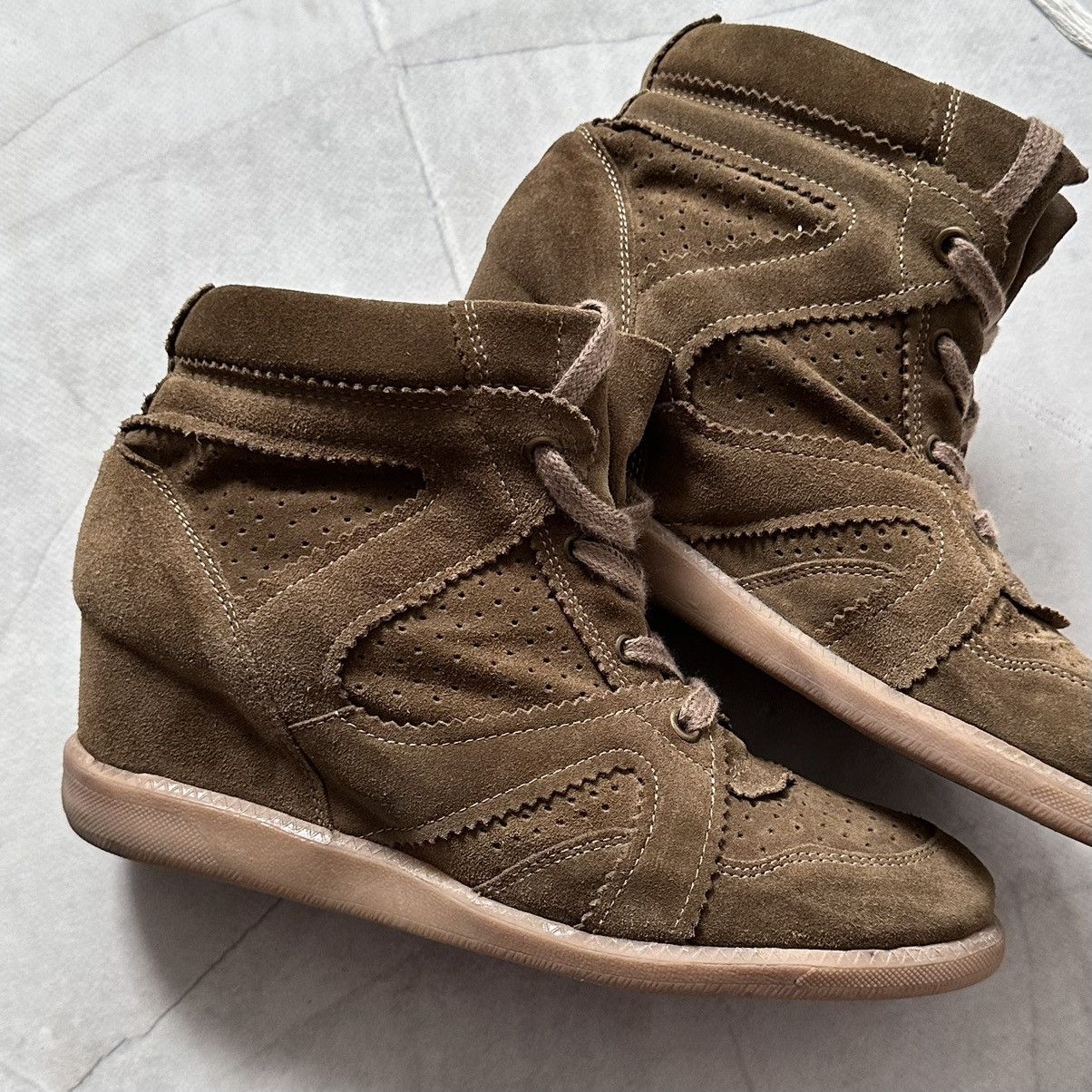 Isabel Marant Y2K Bobby Bekett Wedge Sneakers Shoes Isabel Marant Style Size US 10 / IT 40 - 2 Thumbnail