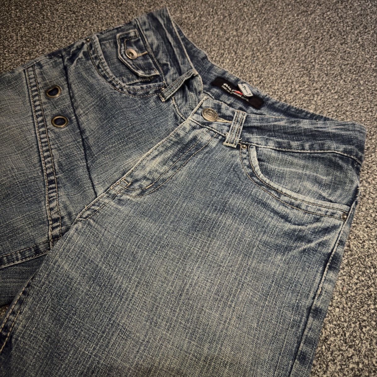 Japanese Brand Y2K Flared Boot Cut Japanese Preton Jean True Religion Style Size US 30 / EU 46 - 3 Thumbnail
