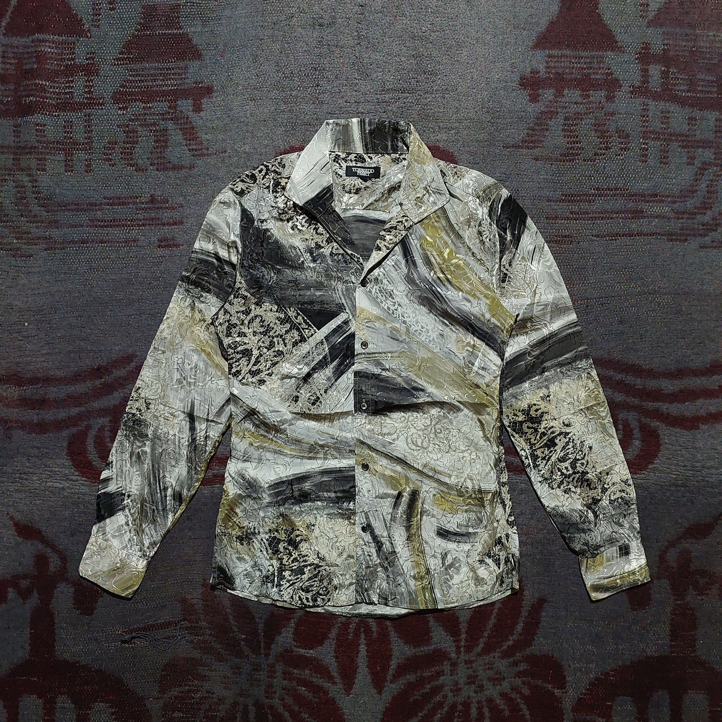 Tornado Mart Tornado mart open collar slik shirt Size US M / EU 48-50 / 2 - 1 Thumbnail