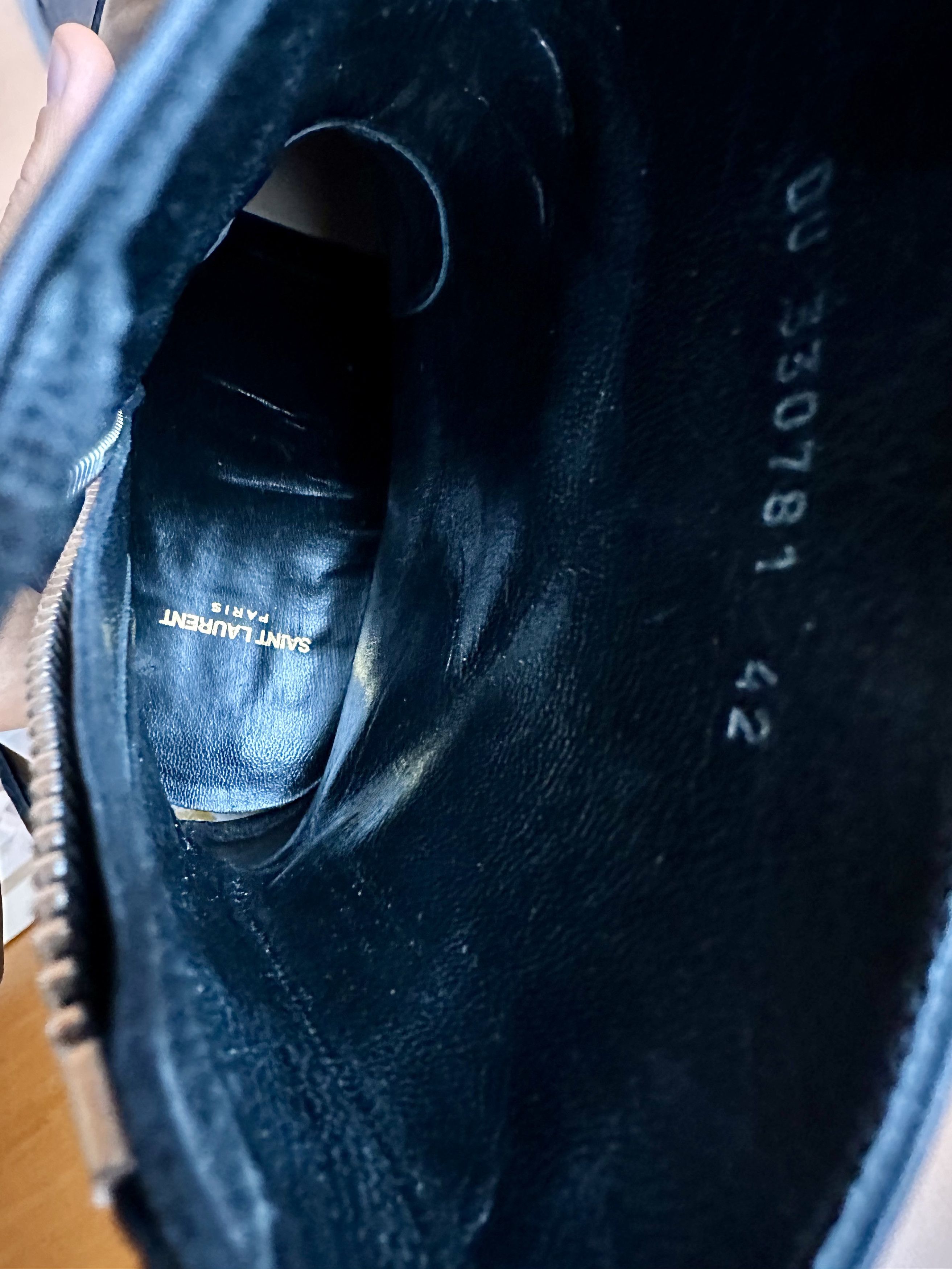 Hedi Slimane × Saint Laurent Paris FW13 HARNESS WYATT ZIPPED BOOT Size US 9 / EU 42 - 7 Thumbnail