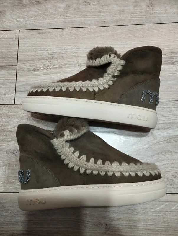 Mou Mou Eskimo Bold Glitter Logo size 38 snow boots Size US 8 / IT 38 - 6 Thumbnail