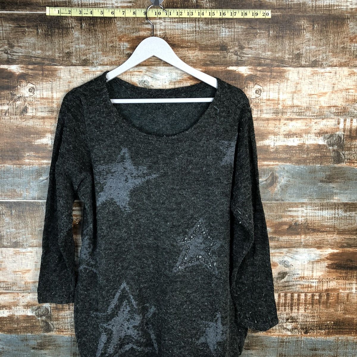 Homespun Knitwear Rose Bowl Grey Knitwear vintage #A1605 Size M / US 6-8 / IT 42-44 - 2 Thumbnail