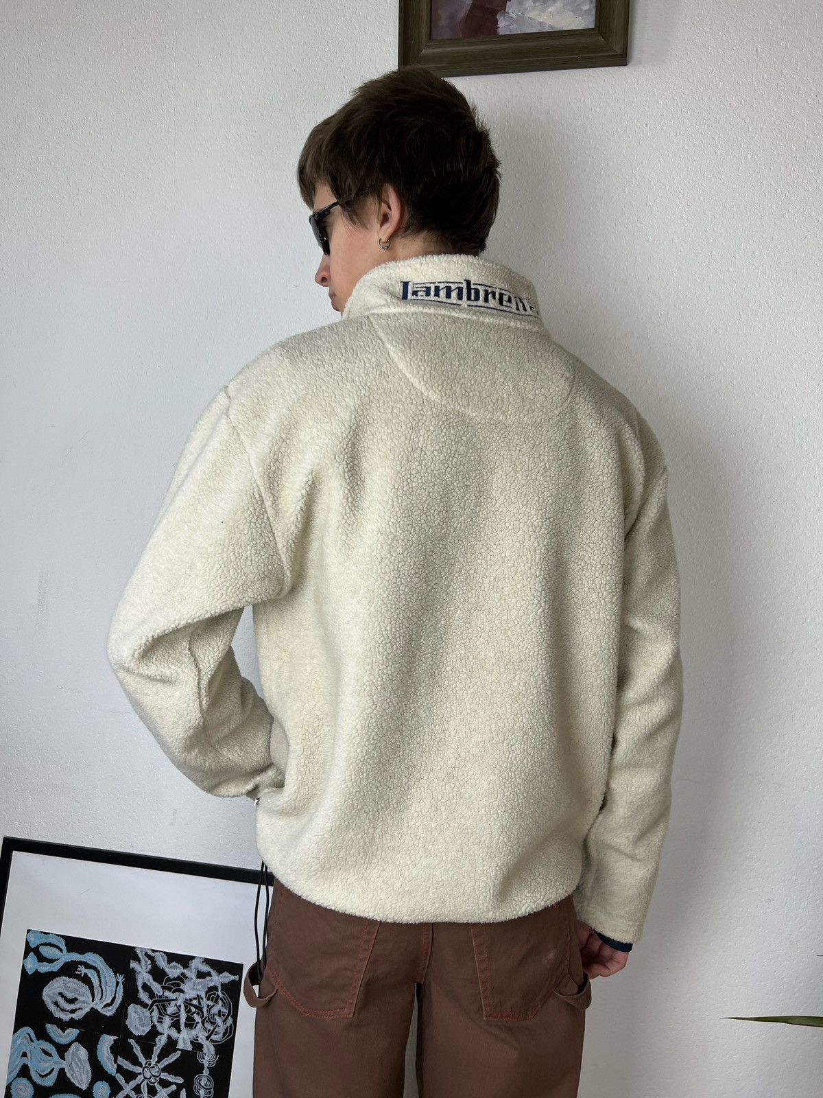 JNCO × Japanese Brand Lambretta vintage Baggy fleece Big logo Drill Streetwear Y2K Size US L / EU 52-54 / 3 - 12 Thumbnail