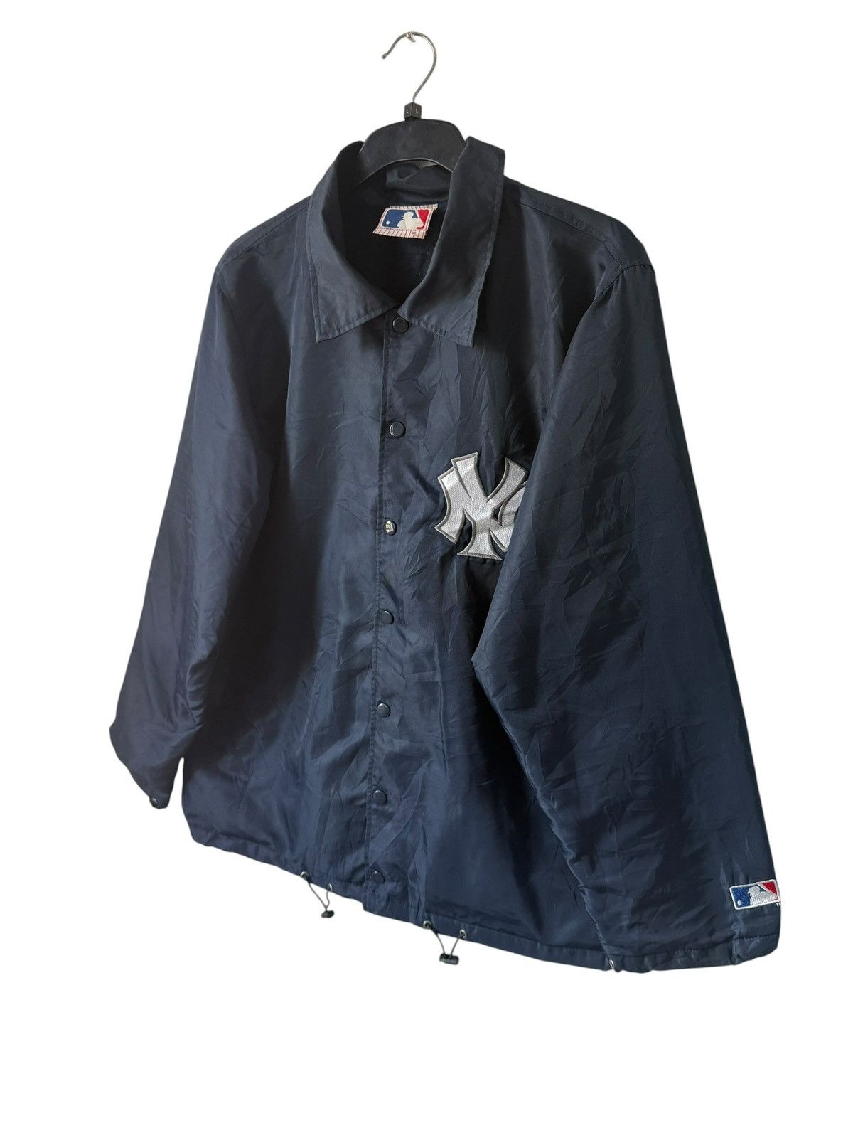 New York Yankees Vintage New York Yankees Coach Jacket Big Logo Embroidered Size US L / EU 52-54 / 3 - 3 Thumbnail