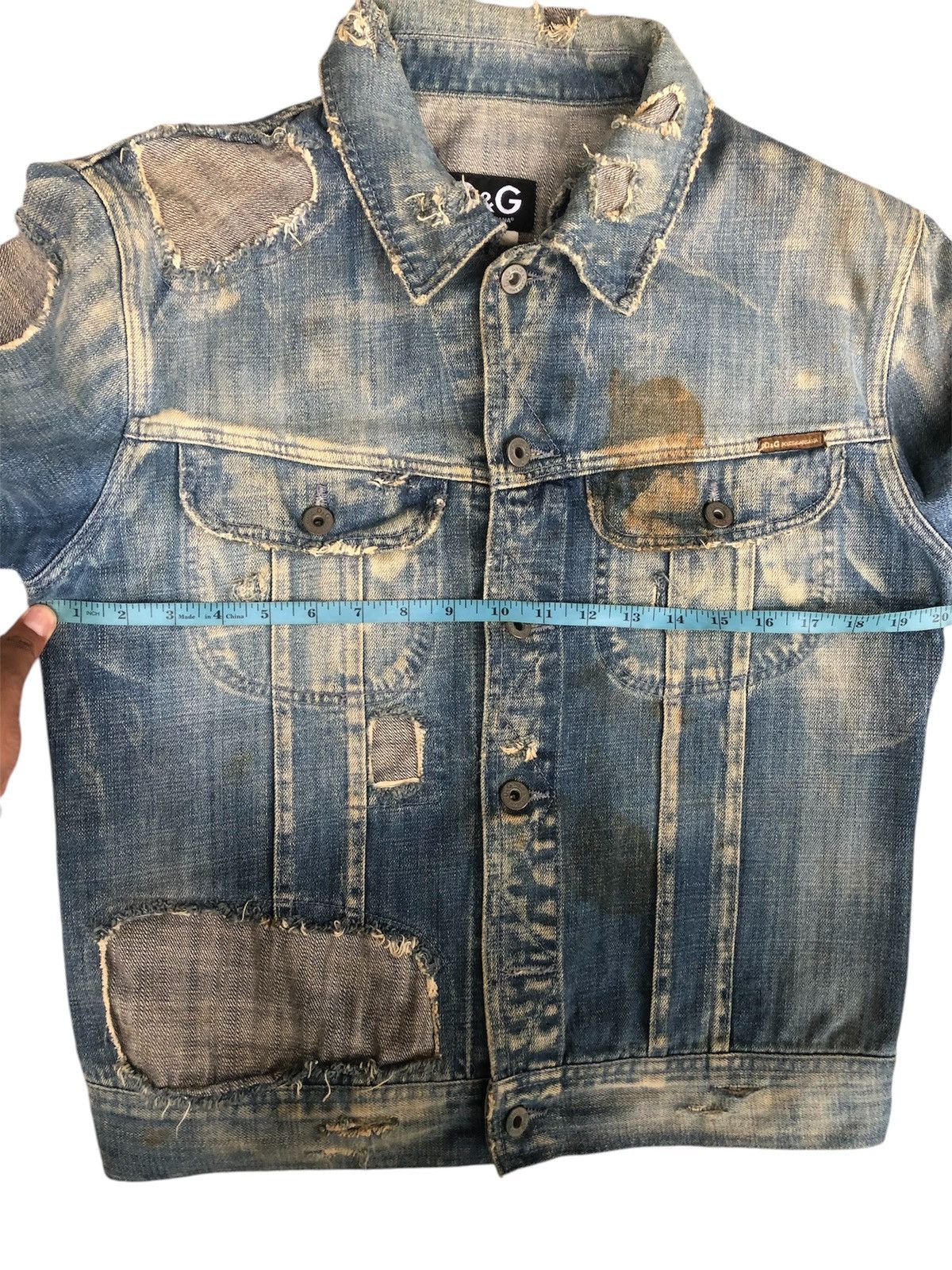 Dolce & Gabbana Dolce & Gabbana Boro Patchwork Distressed Denim Size US M / EU 48-50 / 2 - 21 Thumbnail