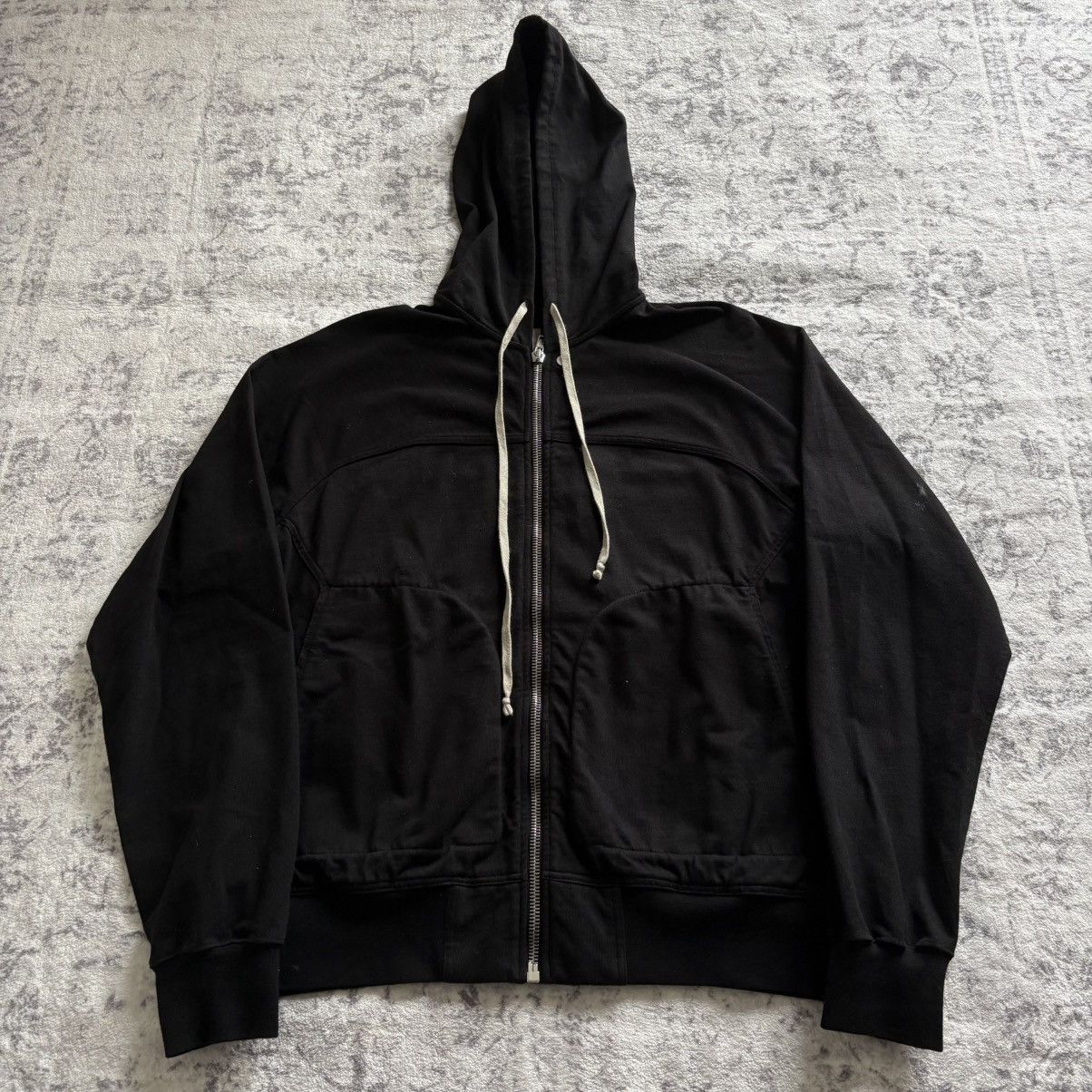 Rick Owens メインライン ZIP HOODIE RICK OWENS MAINLINE ZIPPED KNIT HOODIE