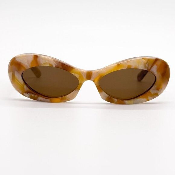 Valentino NEW VALENTINO SUNGLASSES VLS-178D HAVANA ORANGE/BROWN OVAL W Size ONE SIZE - 3 Thumbnail