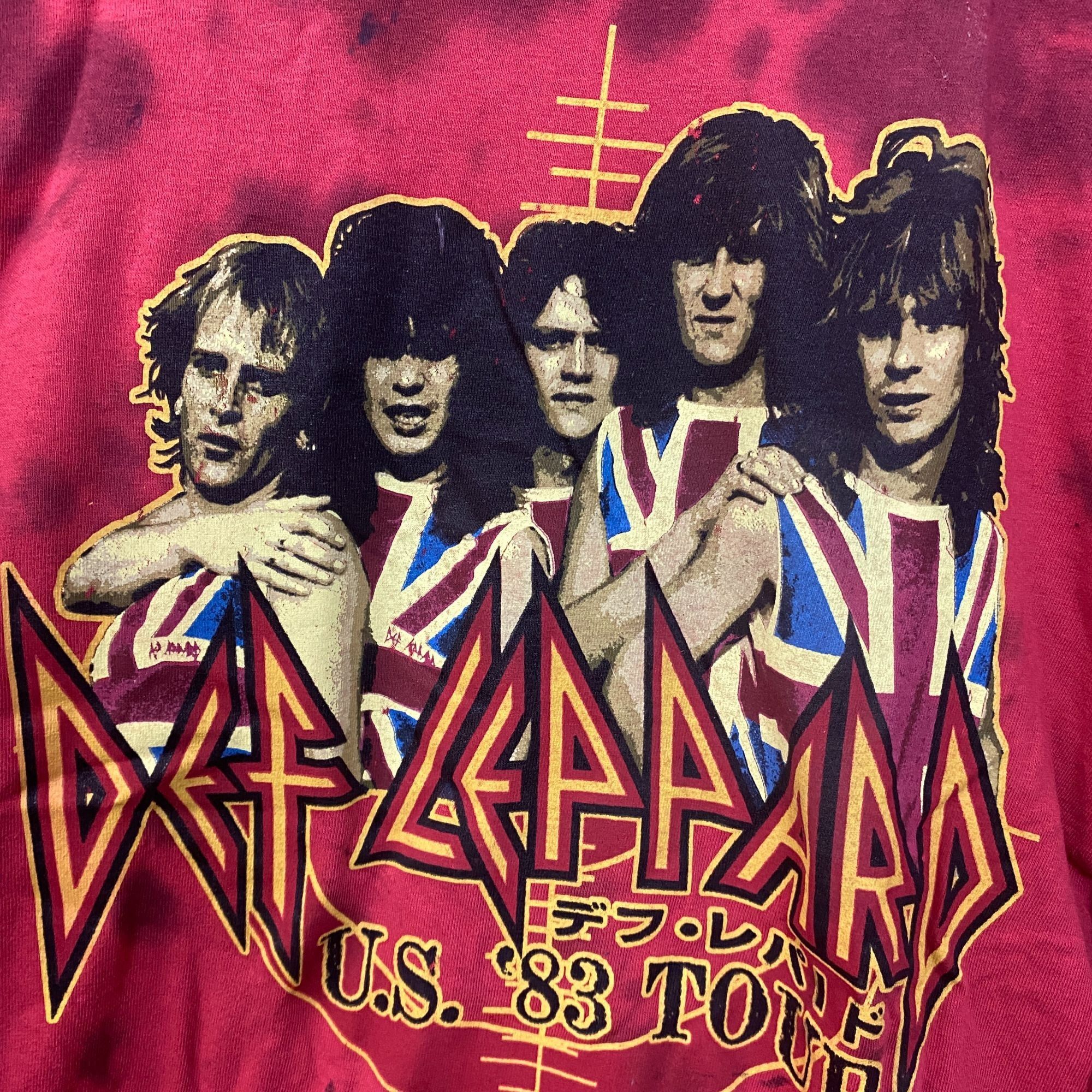 Def Leppard Def Leppard Pyromania 83 US Tour Tie Dye Long Sleeve T-Shirt Size US M / EU 48-50 / 2 - 2 Thumbnail