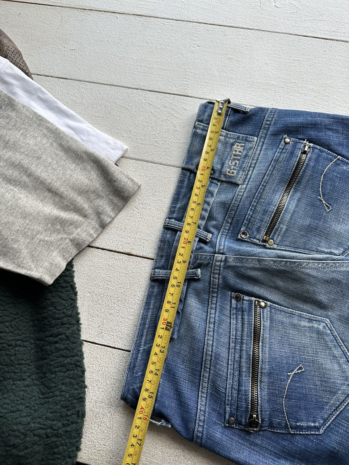 G-Star 🚨VNTG G STAR RAW BLUE FADED RARE AVANT GARDE JEANS Y2K Size 30" / US 8 / IT 44 - 14 Thumbnail