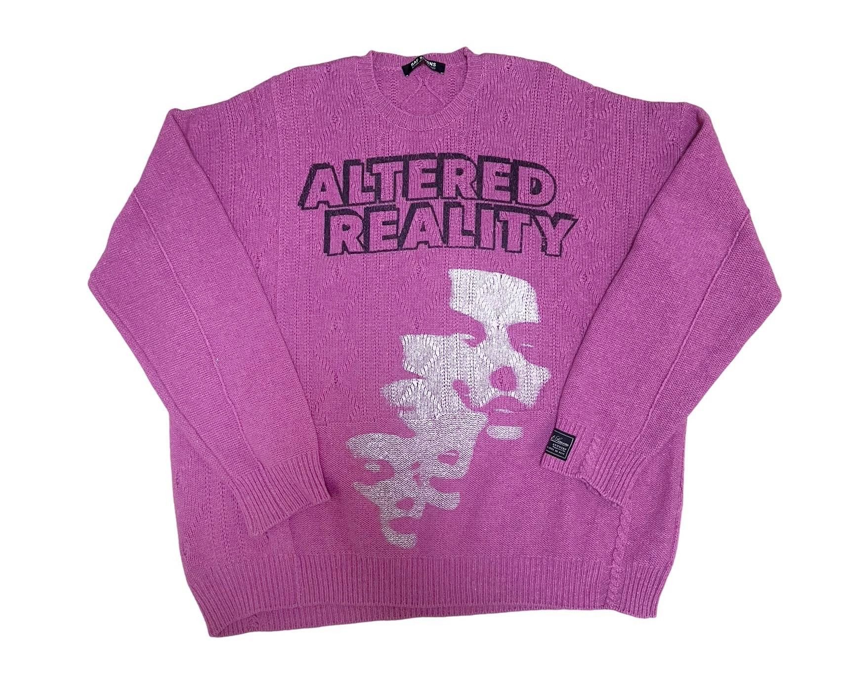 Raf Simons Raf Simons AW22 Portrait Silhouette Pink Knit Sweater Size US S / EU 44-46 / 1 - 1 Thumbnail