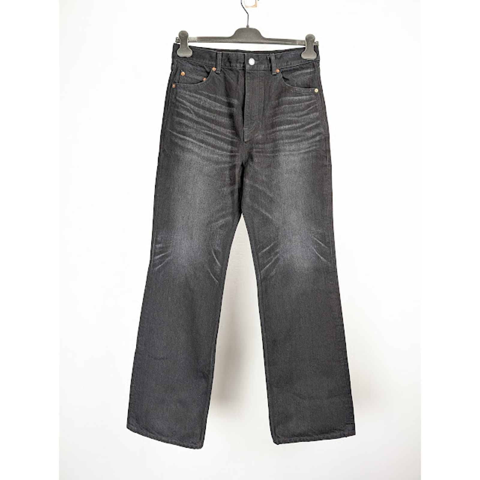 Saint Laurent Paris o1rshd1 D35 70's Flare Denim Jeans in Black Size US 34 / EU 50 - 1 Thumbnail