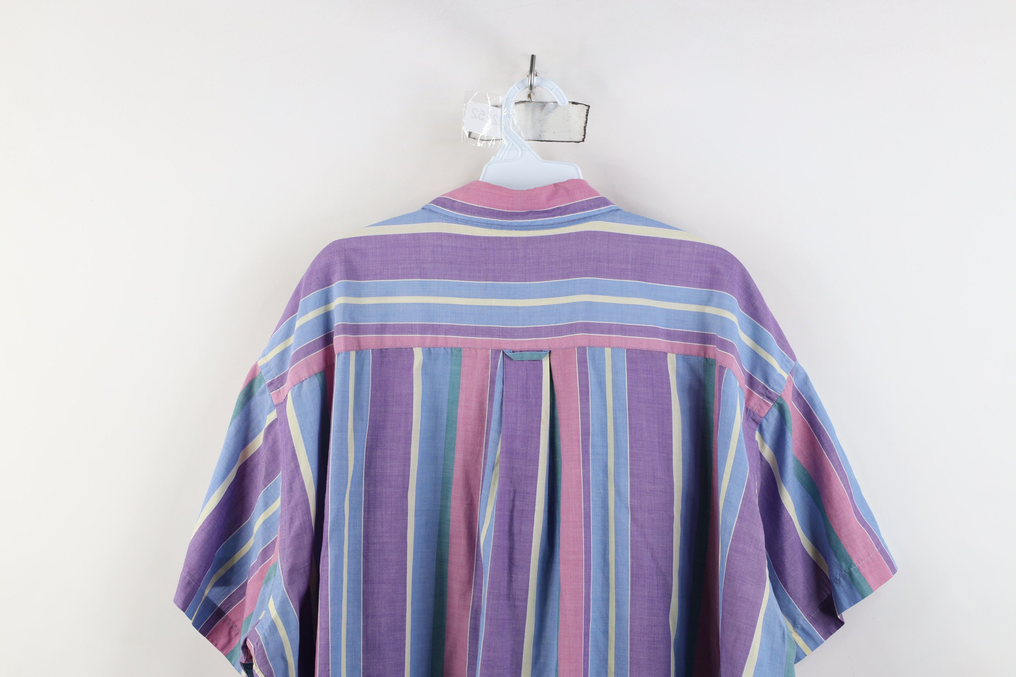 Vintage Vintage 90s Streetwear Rainbow Striped Button Down Shirt Size US XXL / EU 58 / 5 - 12 Thumbnail