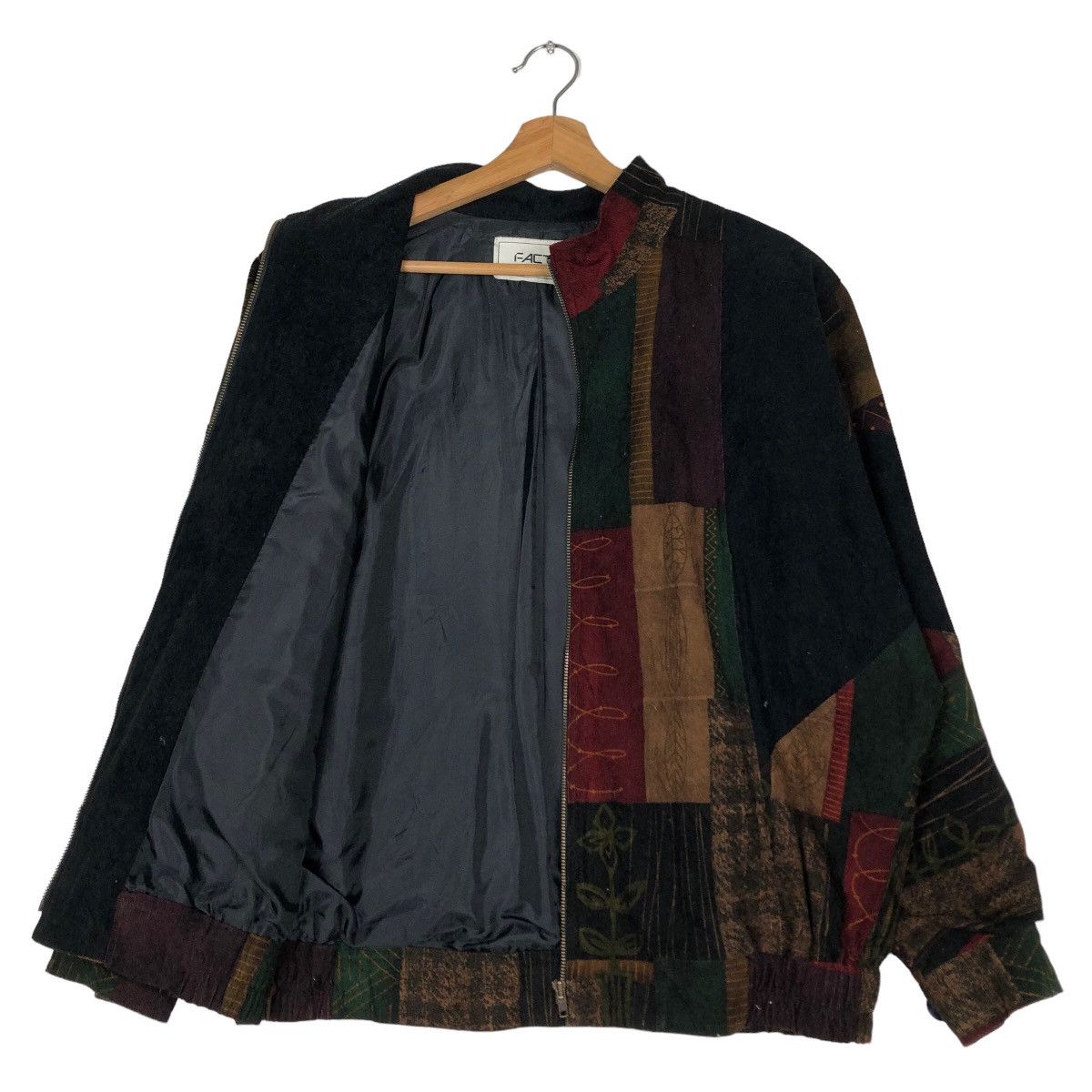 Japanese Brand 🔥Vintage Bomber Jacket Factio Japan Art Patch Work Design Size US M / EU 48-50 / 2 - 11 Thumbnail
