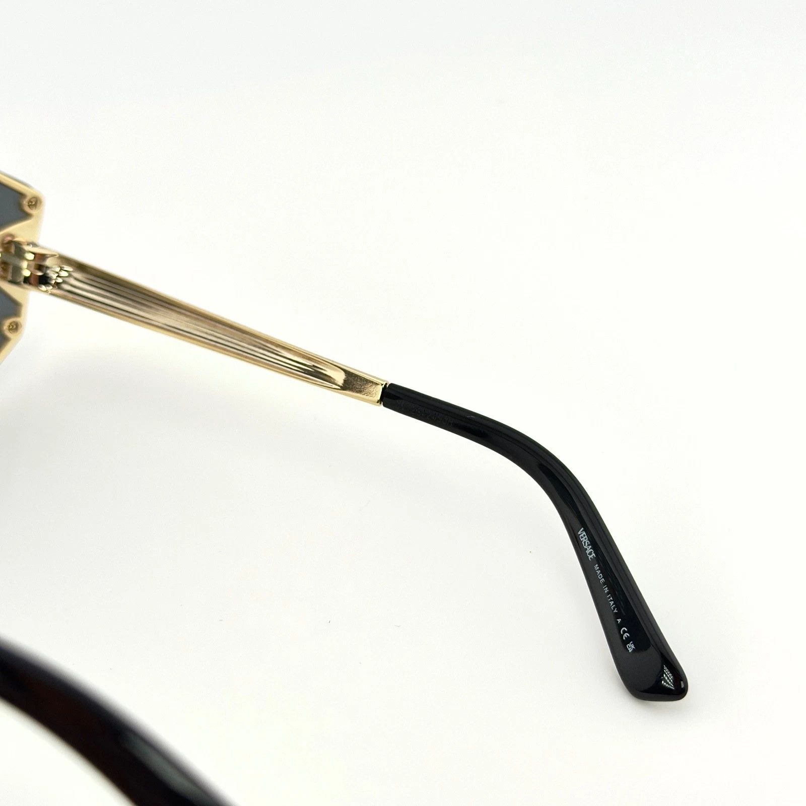 Versace VERSACE VE2182 GLAM Stud Medusa Head 2182 Black Sunglasses Size ONE SIZE - 7 Thumbnail