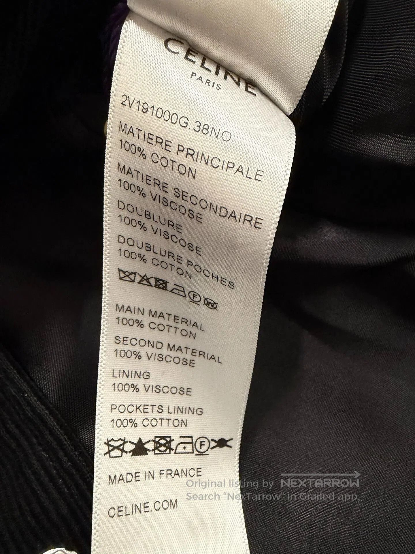 Celine Celine Black and White Corduroy Jacket. Size US M / EU 48-50 / 2 - 5 Thumbnail