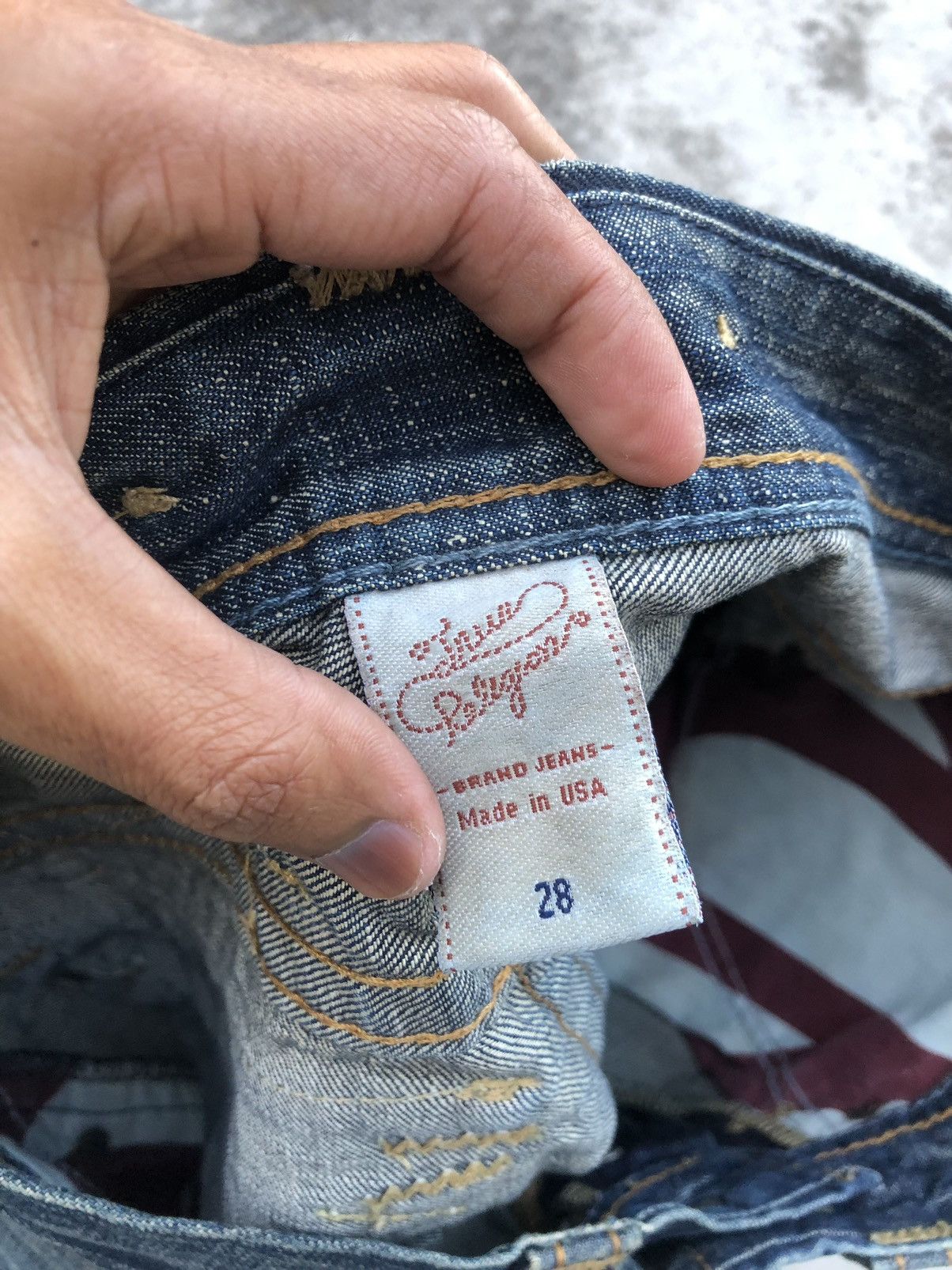 True Religion TRUE RELIGION WASHED BLUE DENIM Size US 31 - 3 Thumbnail
