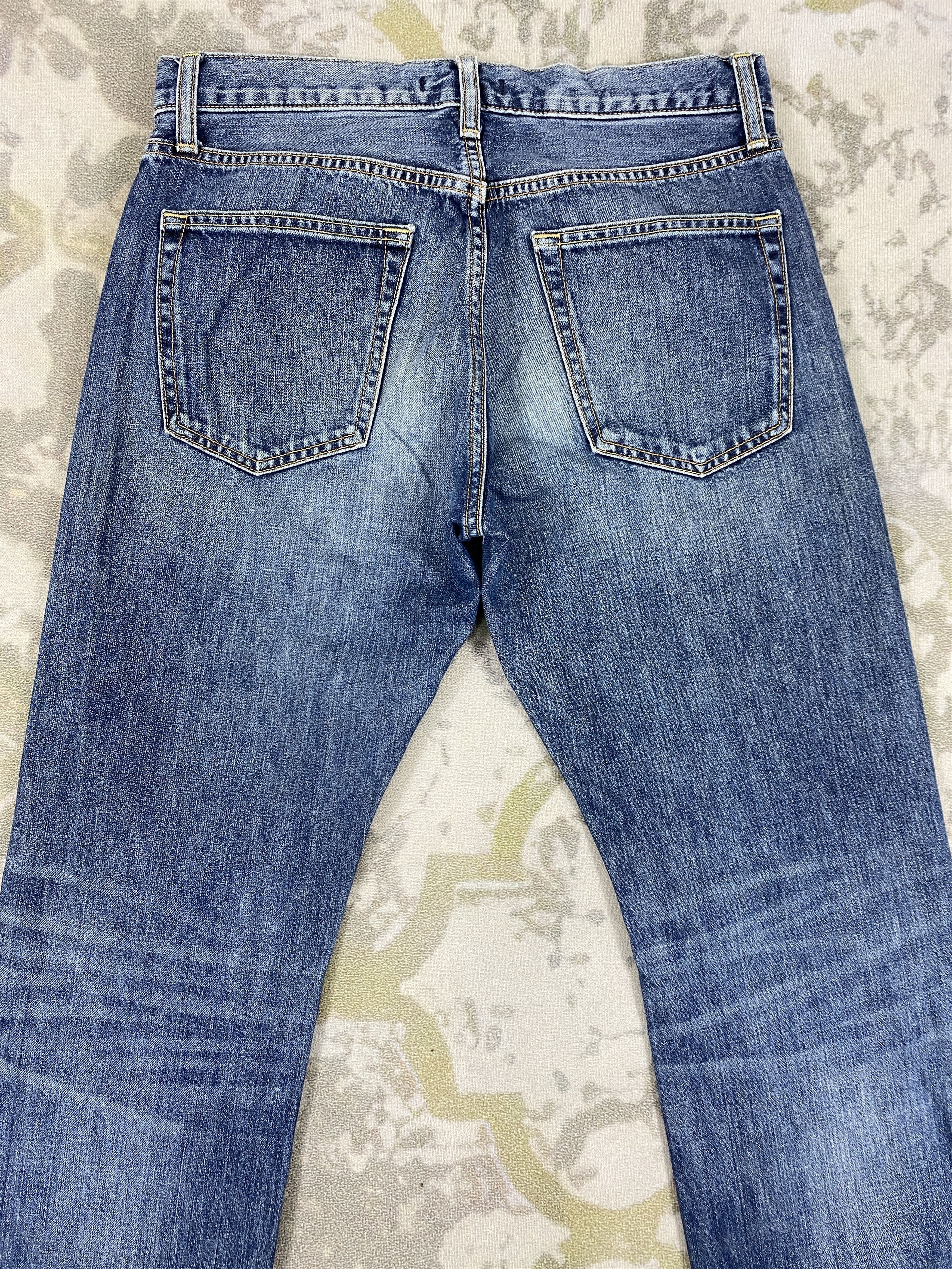 Japanese Brand Redline Distressed Vintage Uniqlo Jeans 31x32 Denim- JN3556 Size US 31 - 4 Thumbnail