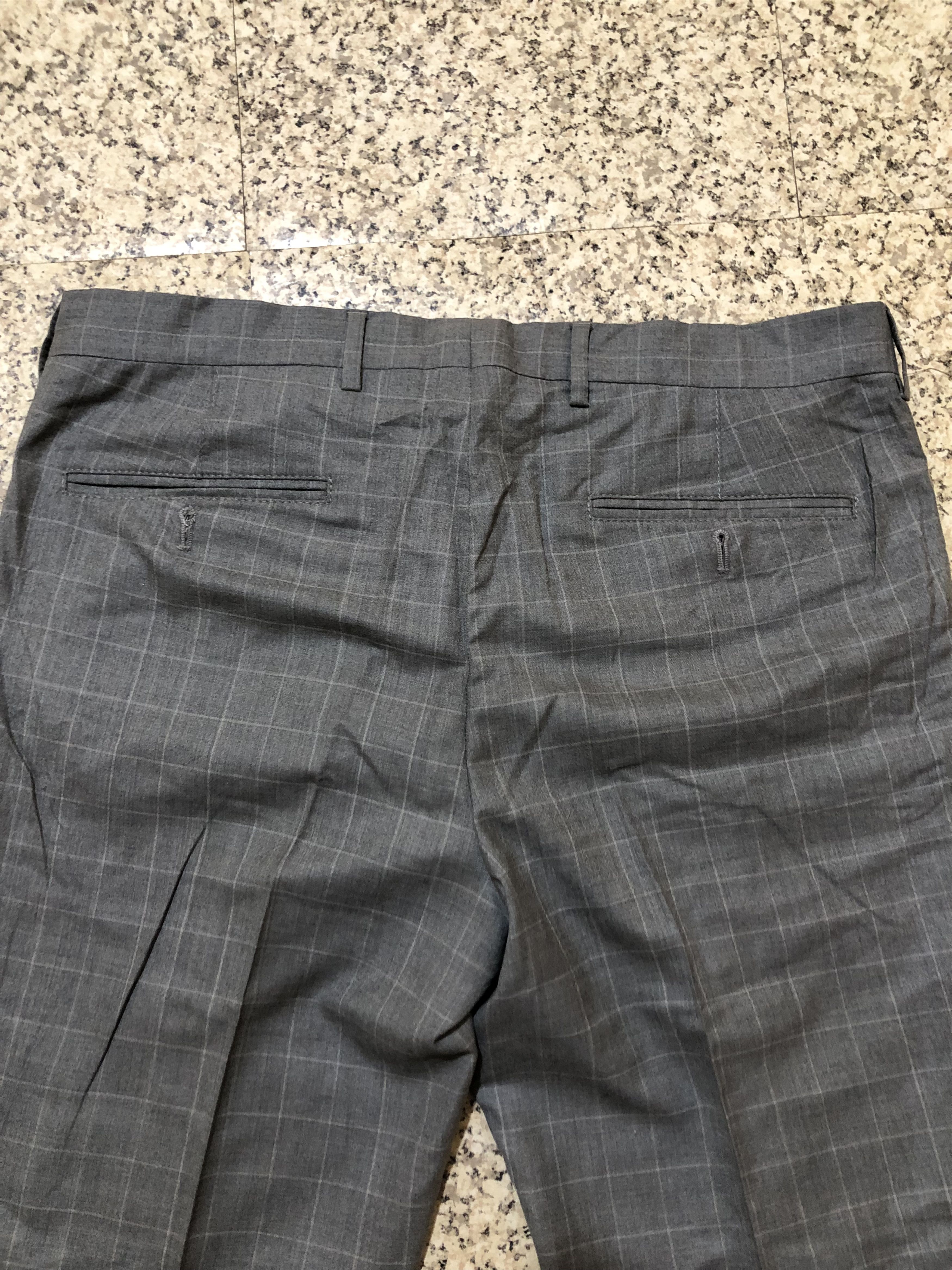 Brunello Cucinelli Brunello Cucinelli Windowpane Plaid Virgin Wool Trousers Size US 35 - 13 Thumbnail