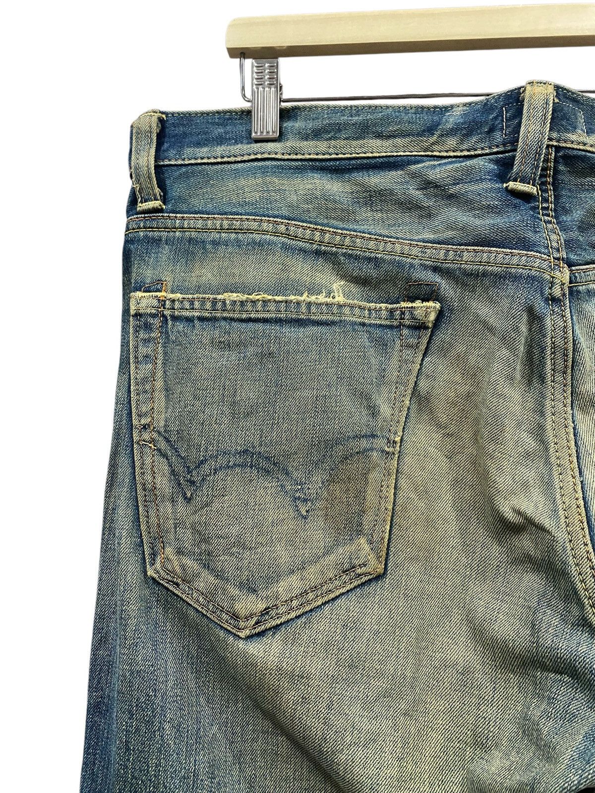 Edwin Vintage EDWIN Distressed Blue Jeans Size US 39 - 10 Thumbnail