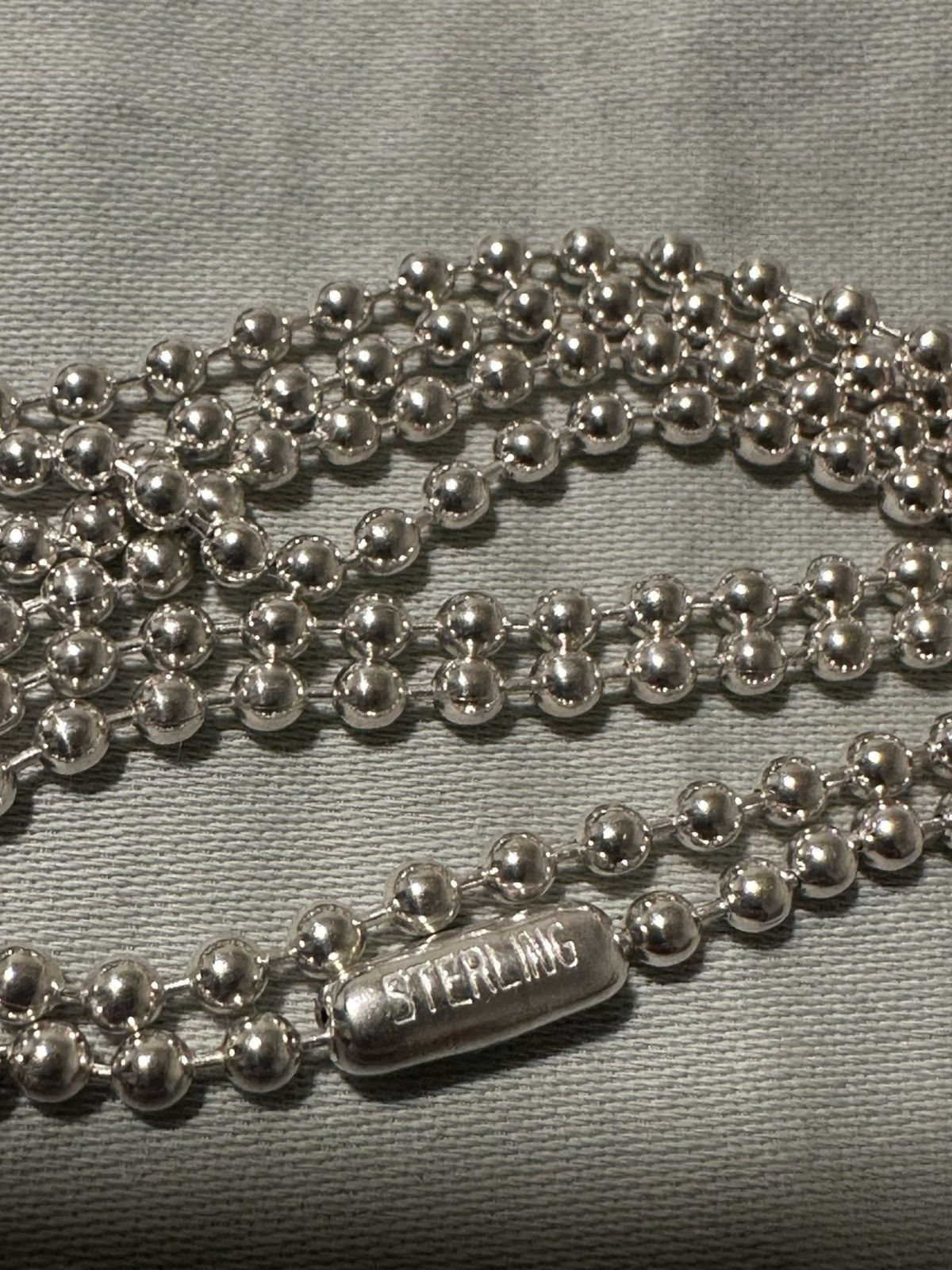Chrome Hearts Chrome hearts Tiny Ch Cross Charm with ball Chain Size ONE SIZE - 7 Thumbnail