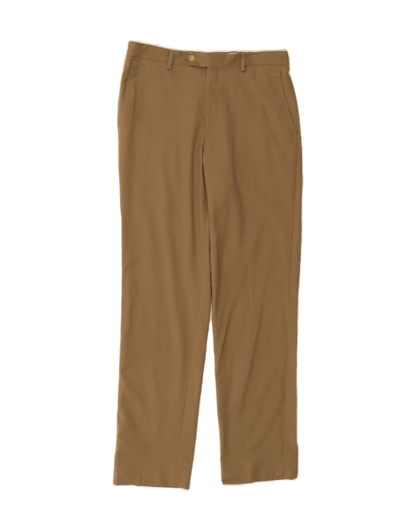 Ralph Lauren Girls Slim Suit Trousers 15-16 Years W29 L29 Beige Polyester Size 36" / US 14 / IT 50 - 1 Thumbnail